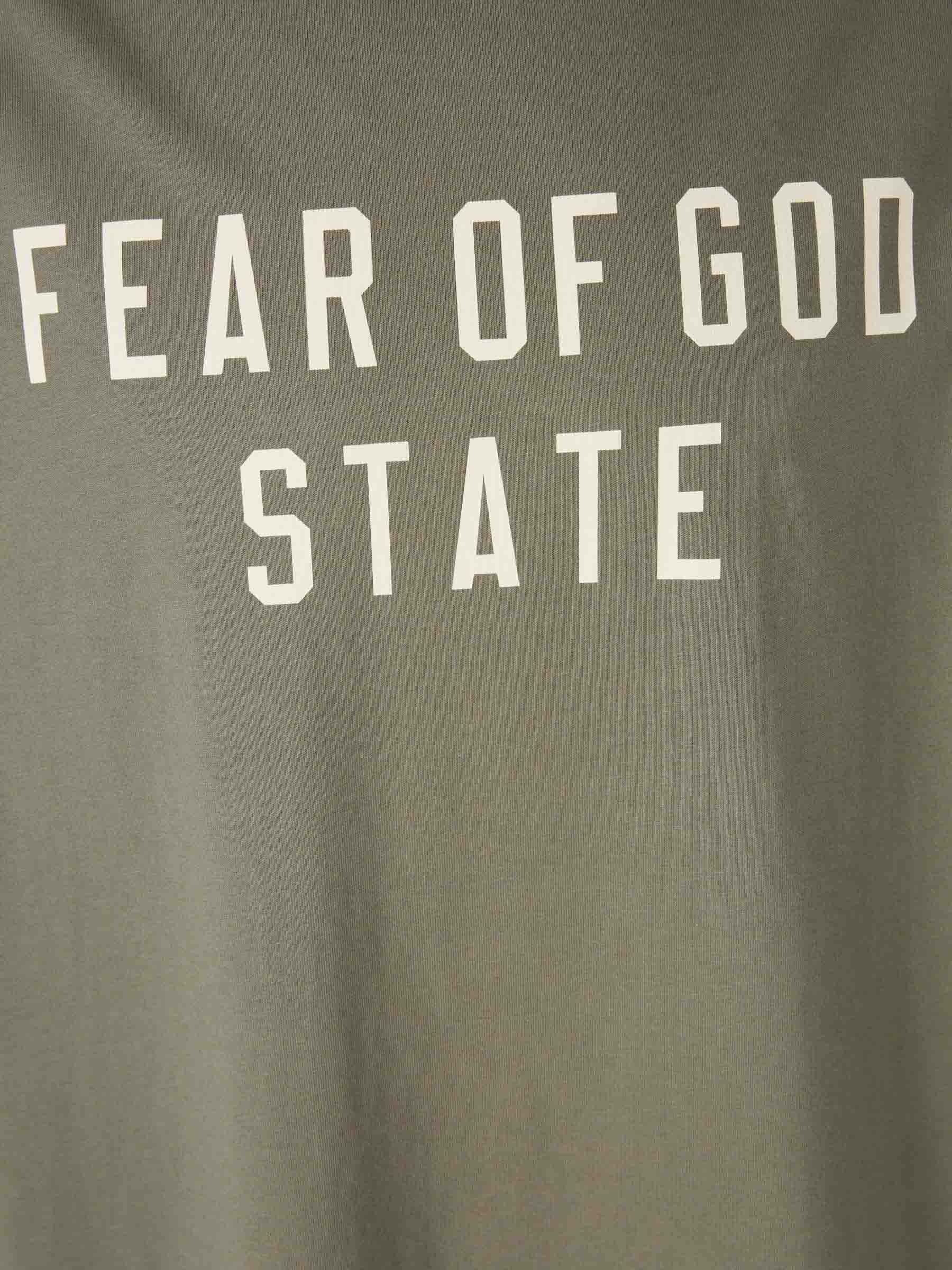 Outlet online Fear of God Essentials Hombre Camiseta Cuello Redondo color Verde Militar sku 553-004405 01 - Foto 4