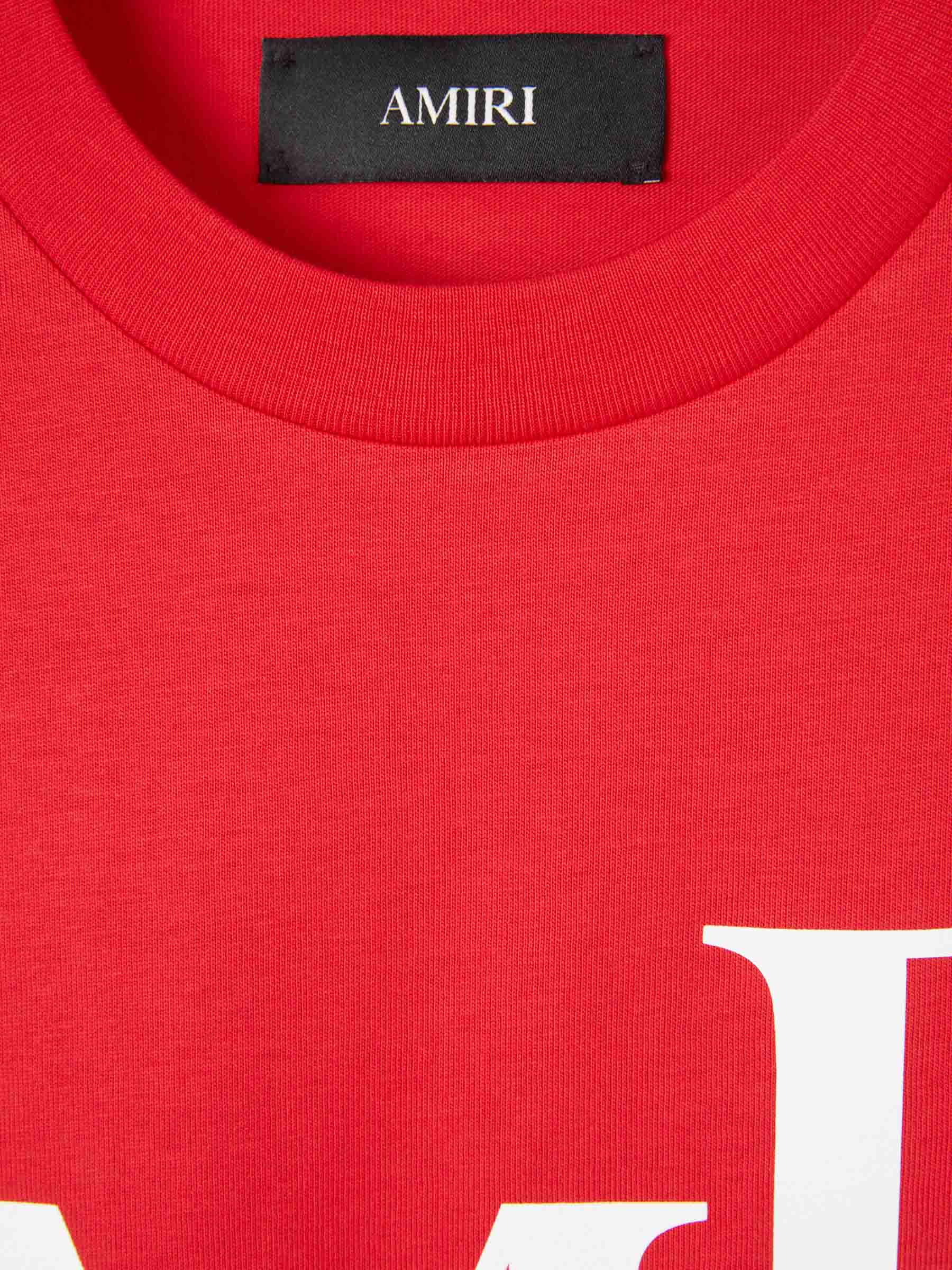 Amiri Hombre Barcelona Camiseta Logotipo Estampado color Rojo sku 553-004412 02 - Foto 3