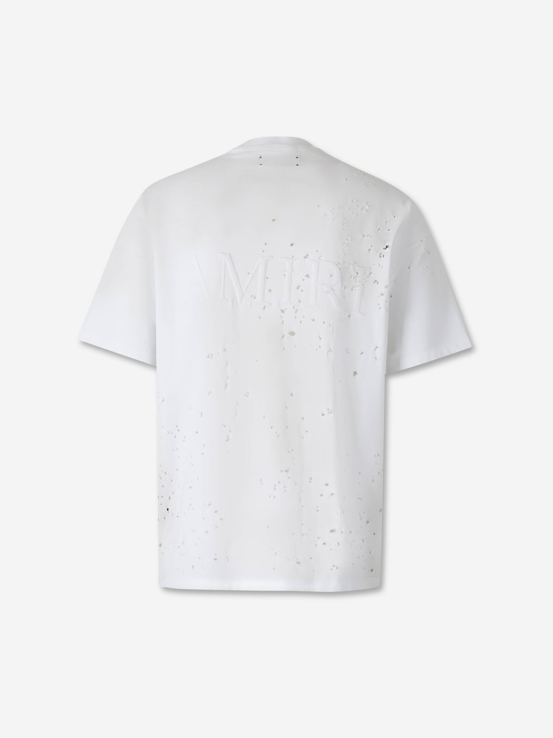 Outlet online Amiri Hombre Camiseta Shotgun Algodón color Blanco sku 553-004416 01 - Foto 2