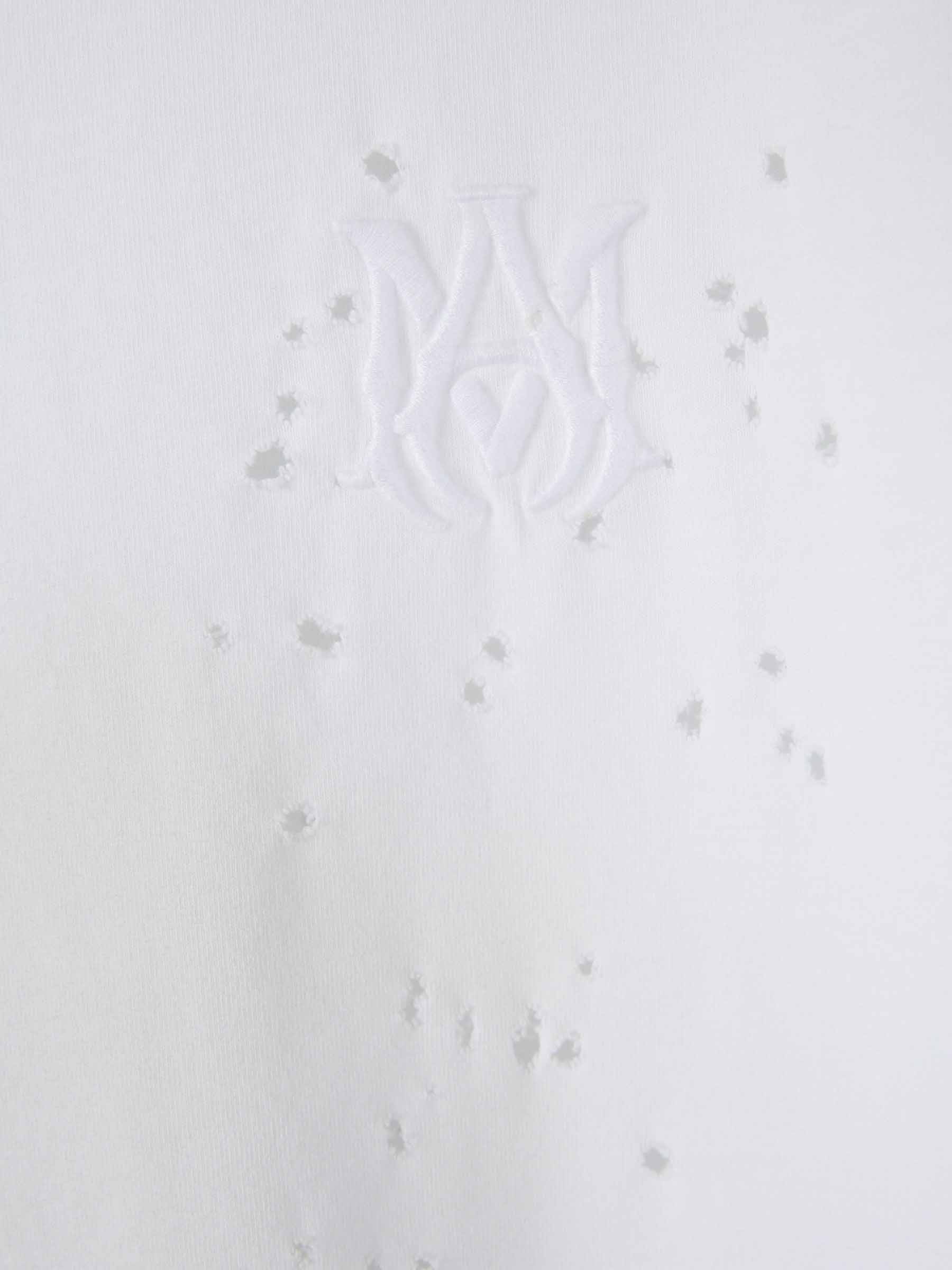 Outlet online Amiri Hombre Camiseta Shotgun Algodón color Blanco sku 553-004416 01 - Foto 4