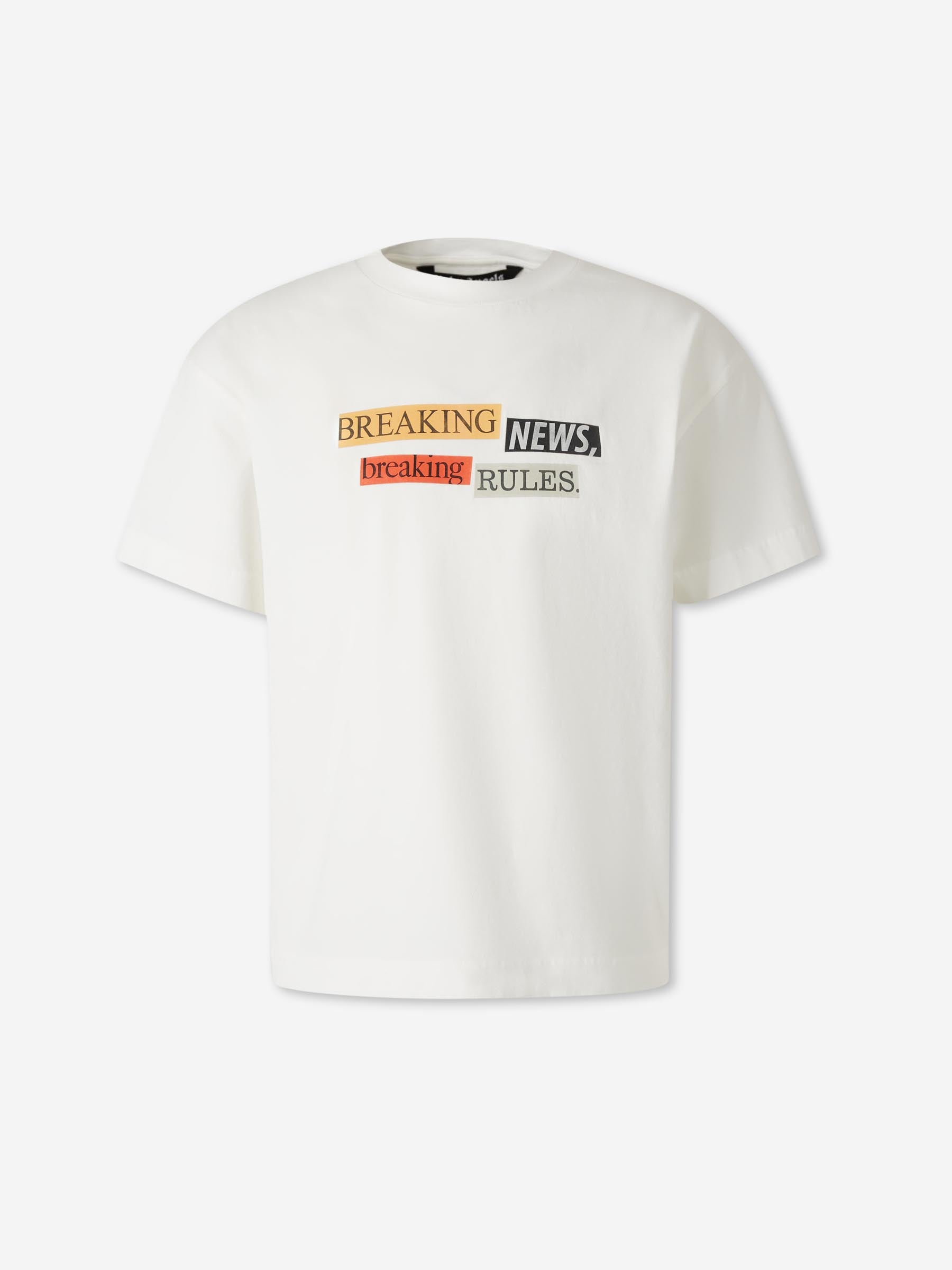 Outlet online Palm Angels Hombre Camiseta con logo estampado color Blanco sku 553-004427 01 - Foto 1