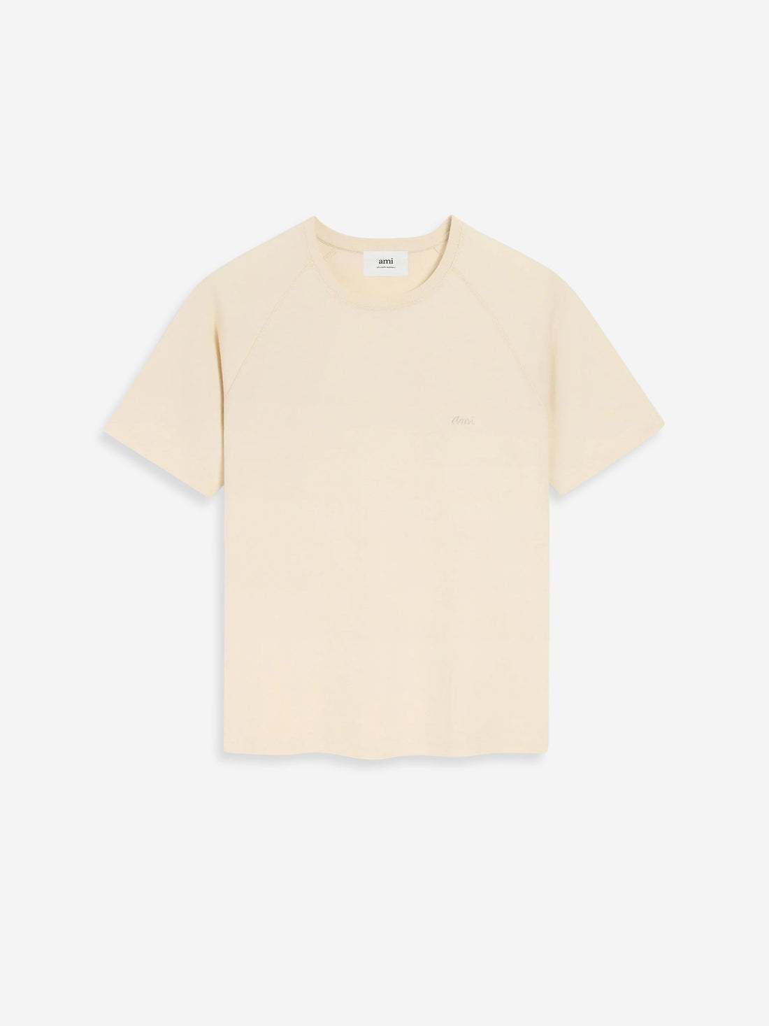 Outlet online Ami Paris Hombre Camiseta Bordado color Beige sku 553-004437 01 - Foto 1