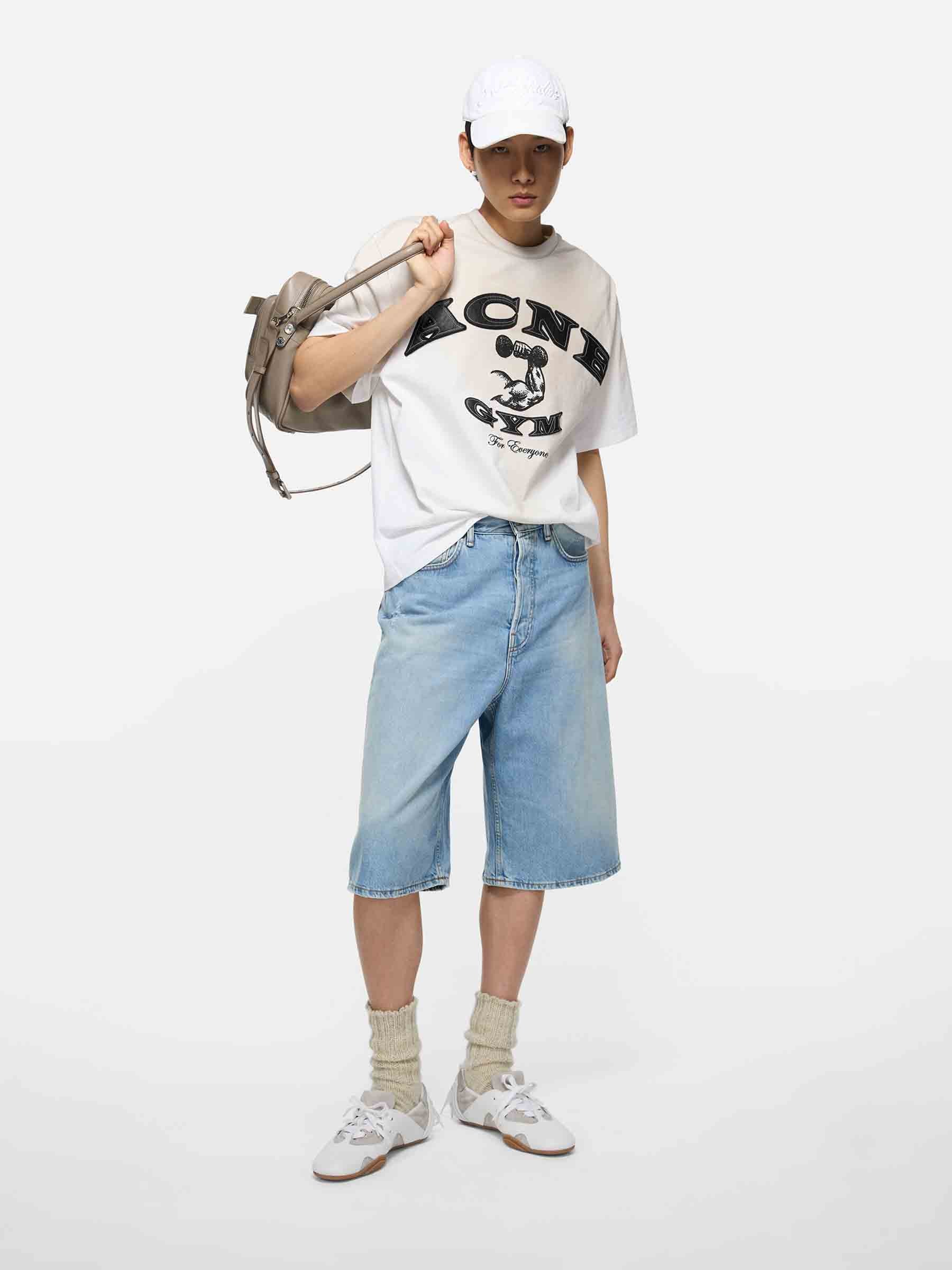 Outlet online Acne Studios Hombre Camiseta Cuello redondo color Blanco sku 553-004478 01 - Foto 2
