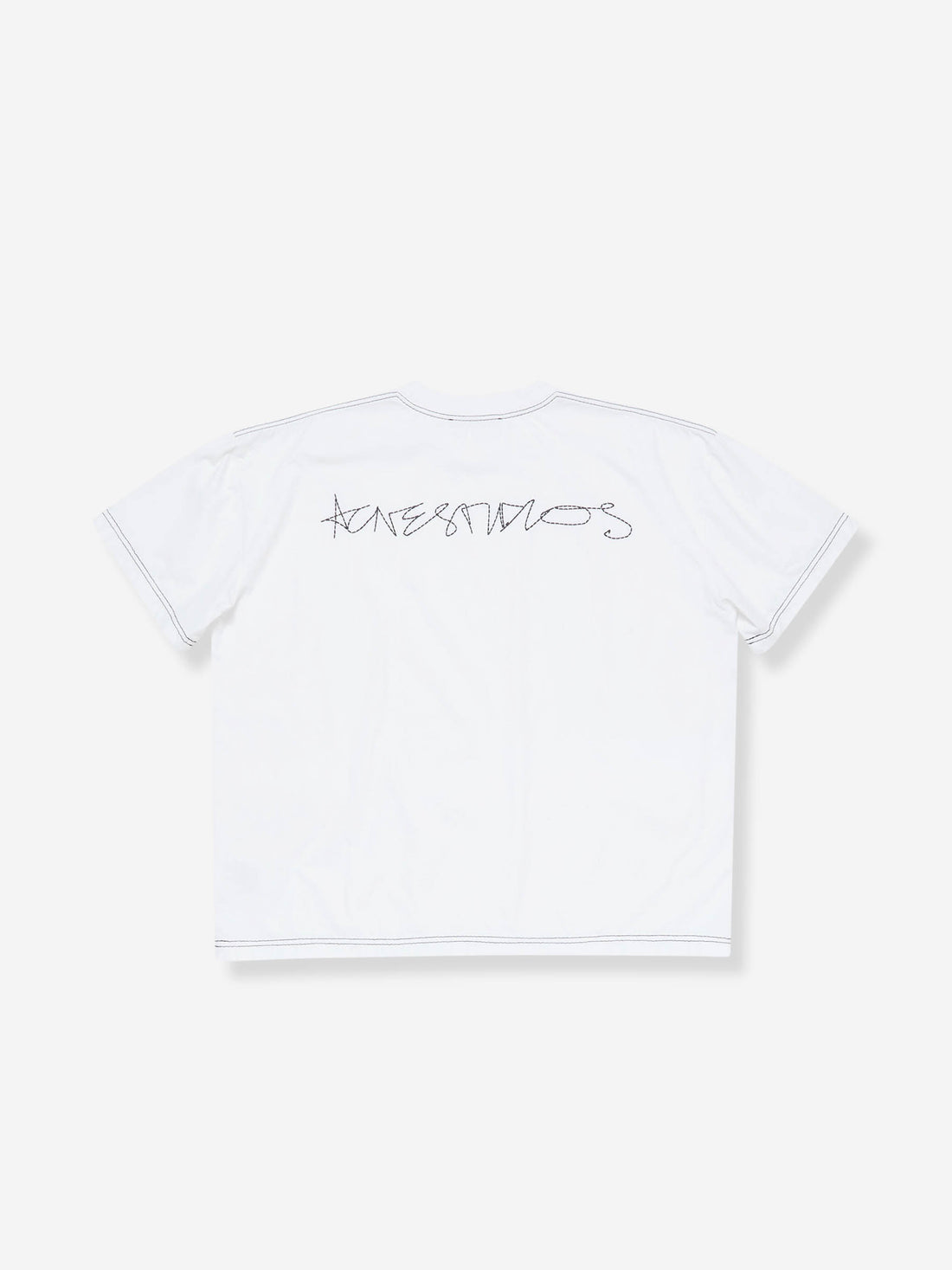 Outlet online Acne Studios Hombre Camiseta Logo color Blanco sku 553-004483 02 - Foto 1