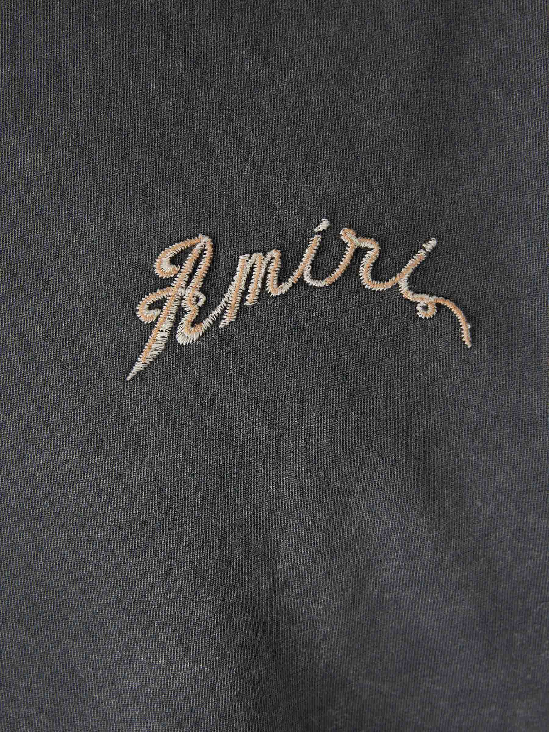 Outlet online Amiri Hombre Camiseta Cuello Redondo color Gris Antracita sku 553-004512 01 - Foto 4