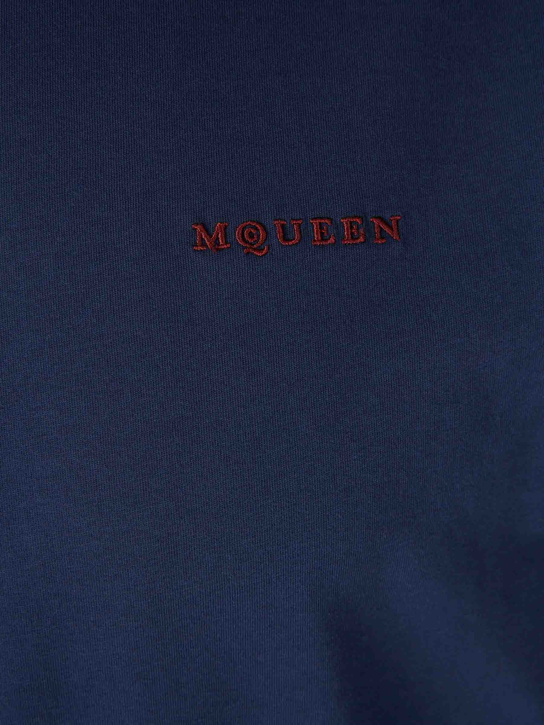 Outlet online McQueen Hombre Camiseta Cuello Redondo color Azul Marino sku 553-004521 01 - Foto 4