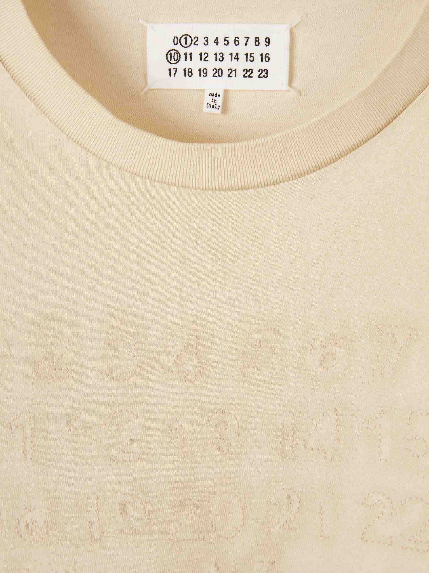 Outlet online Maison Margiela Hombre Camiseta Cuello Redondo color Crema sku 553-004539 01 - Foto 3