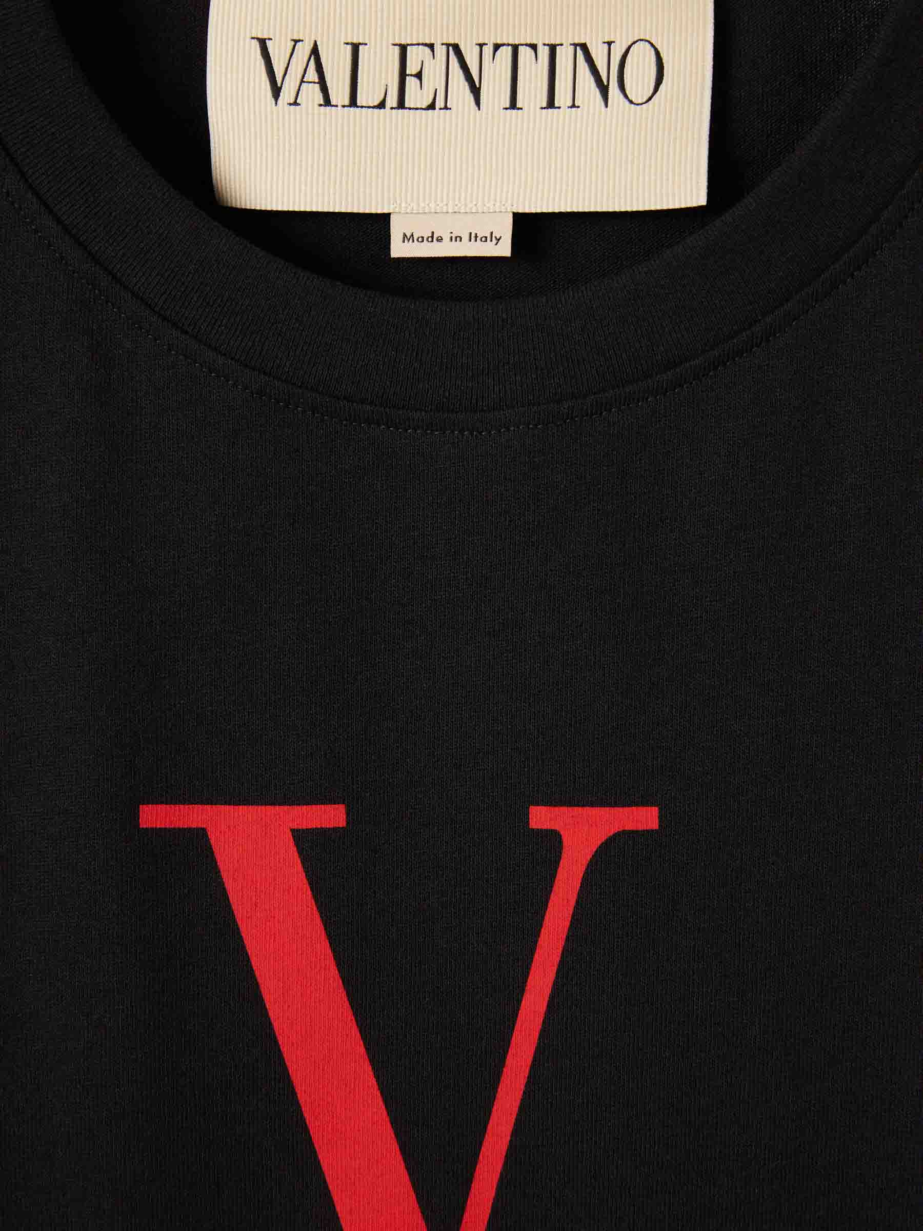 Outlet online Valentino Hombre Camiseta Cuello Redondo color Negro sku 553-004568 01 - Foto 3