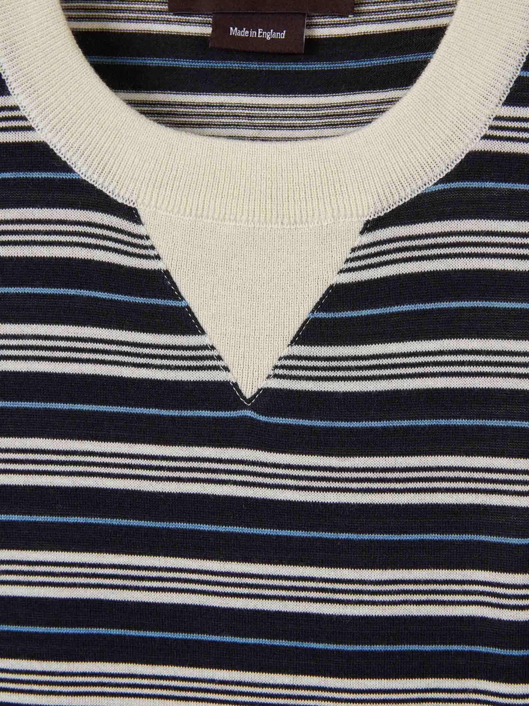 Outlet online Wales Bonner Hombre Camiseta Cuello Redondo color Multicolor sku 553-004569 01 - Foto 3