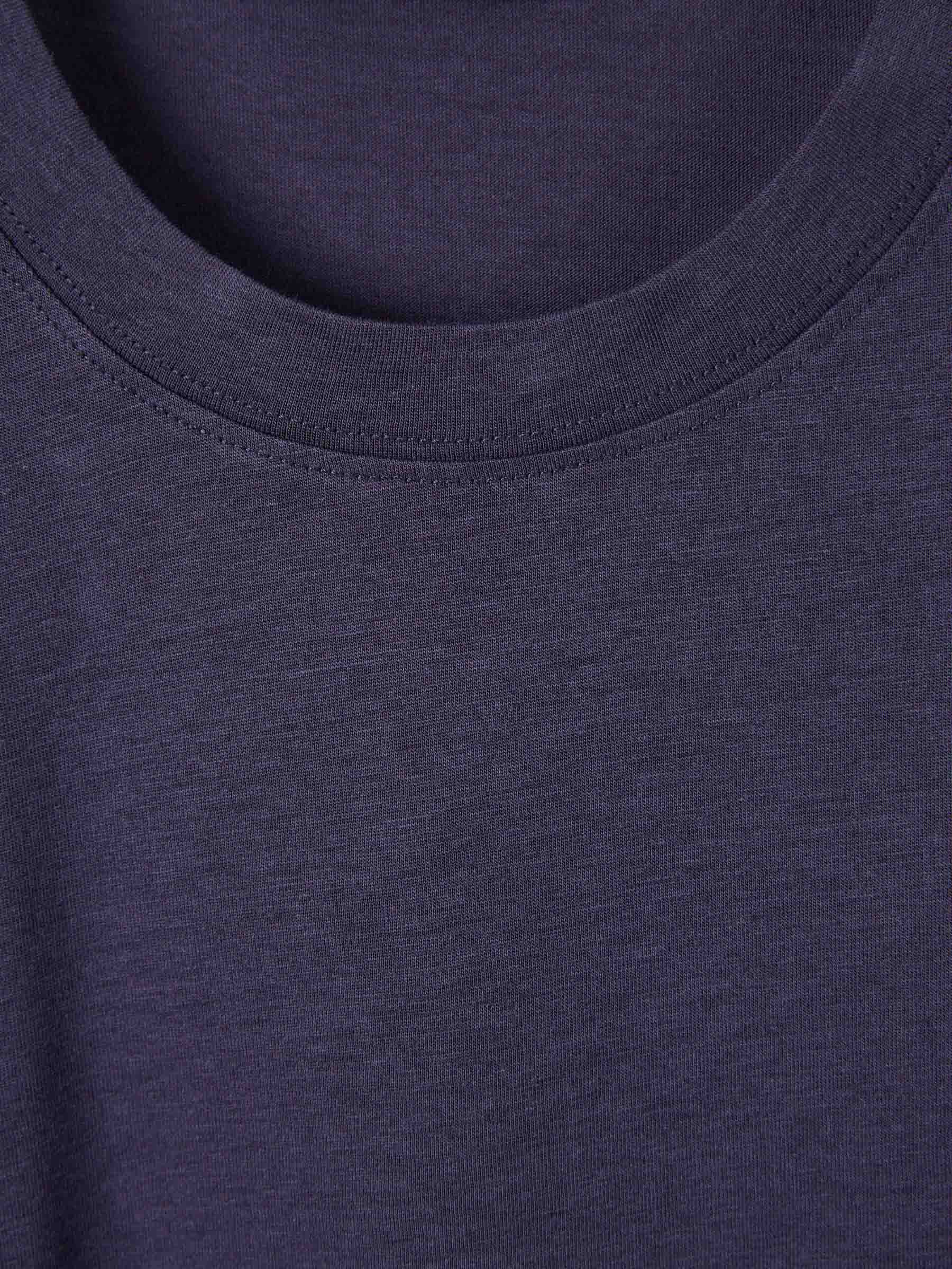 Outlet online Tom Ford Hombre Camiseta Lisa color Azul Marino sku 553-004585 05 - Foto 3