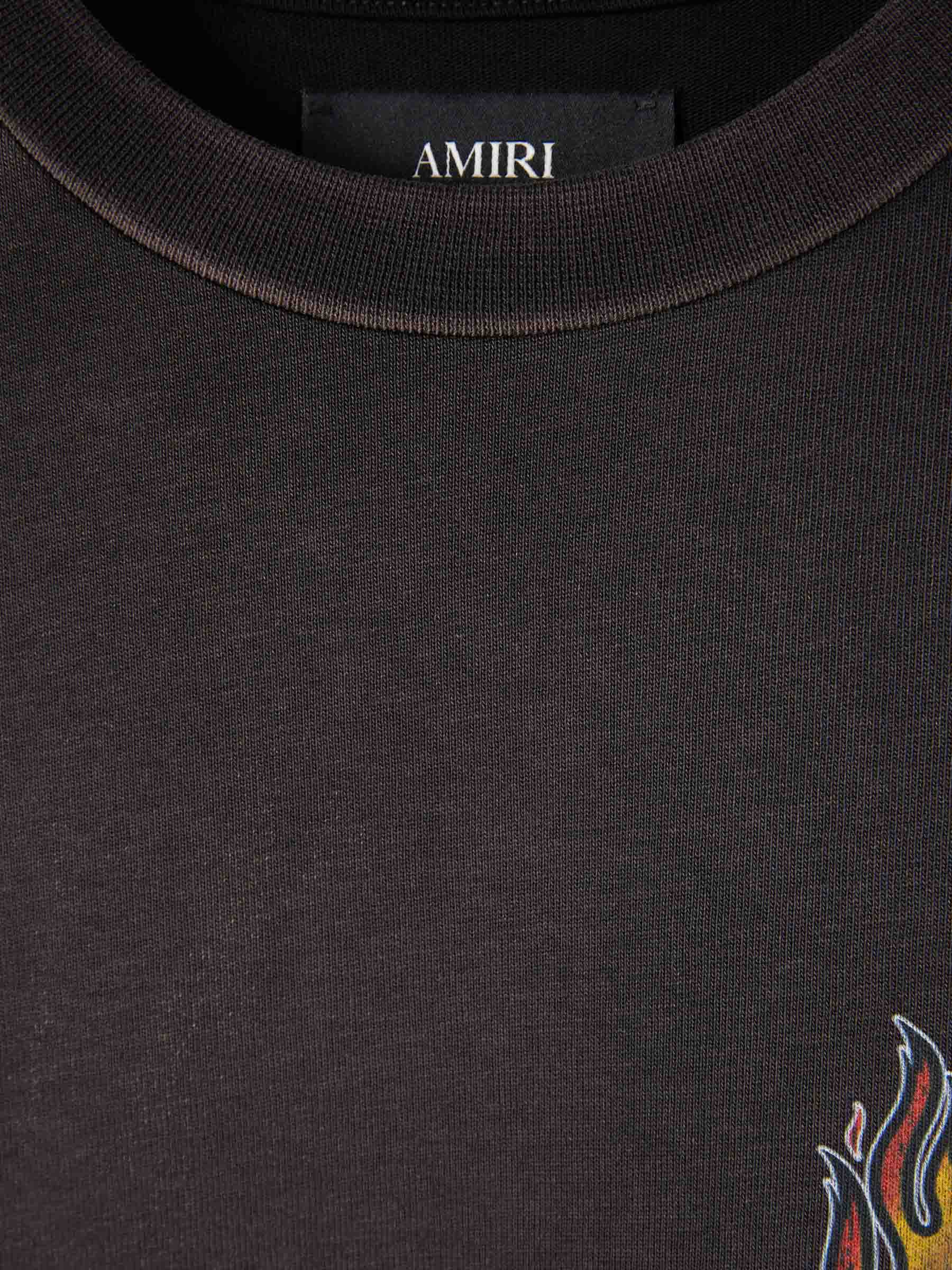 Outlet online Amiri Hombre Camiseta Cuello Redondo color Negro sku 553-004617 01 - Foto 3