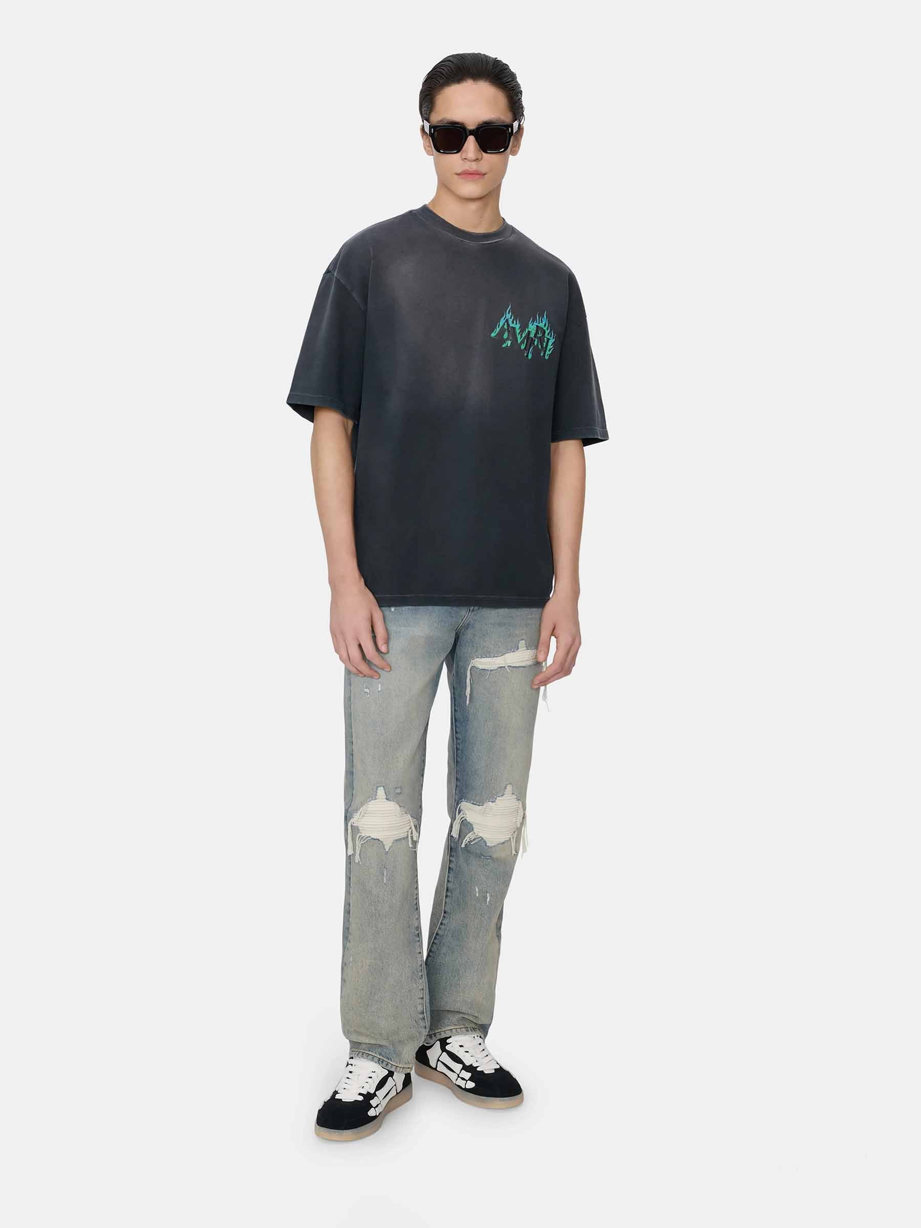 Outlet online Amiri Hombre Camiseta de algodón color Negro sku 553-004618 01 - Foto 2