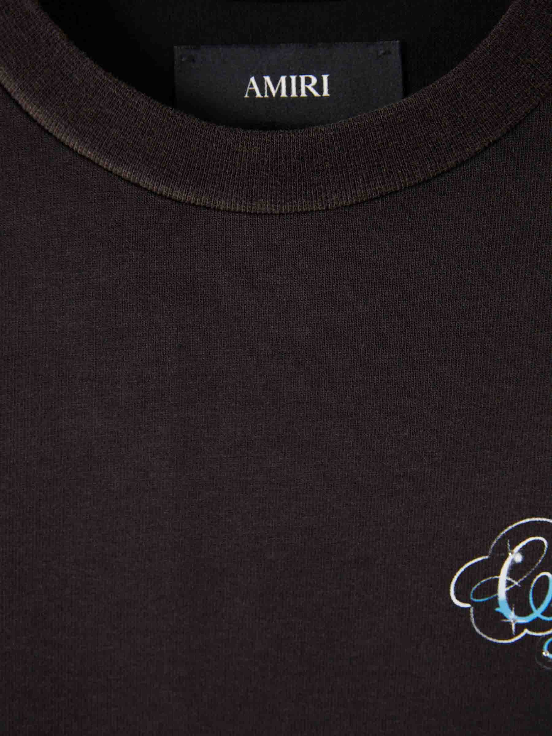 Amiri Hombre Barcelona Camiseta Cuello Redondo color Negro sku 553-004627 01 - Foto 3