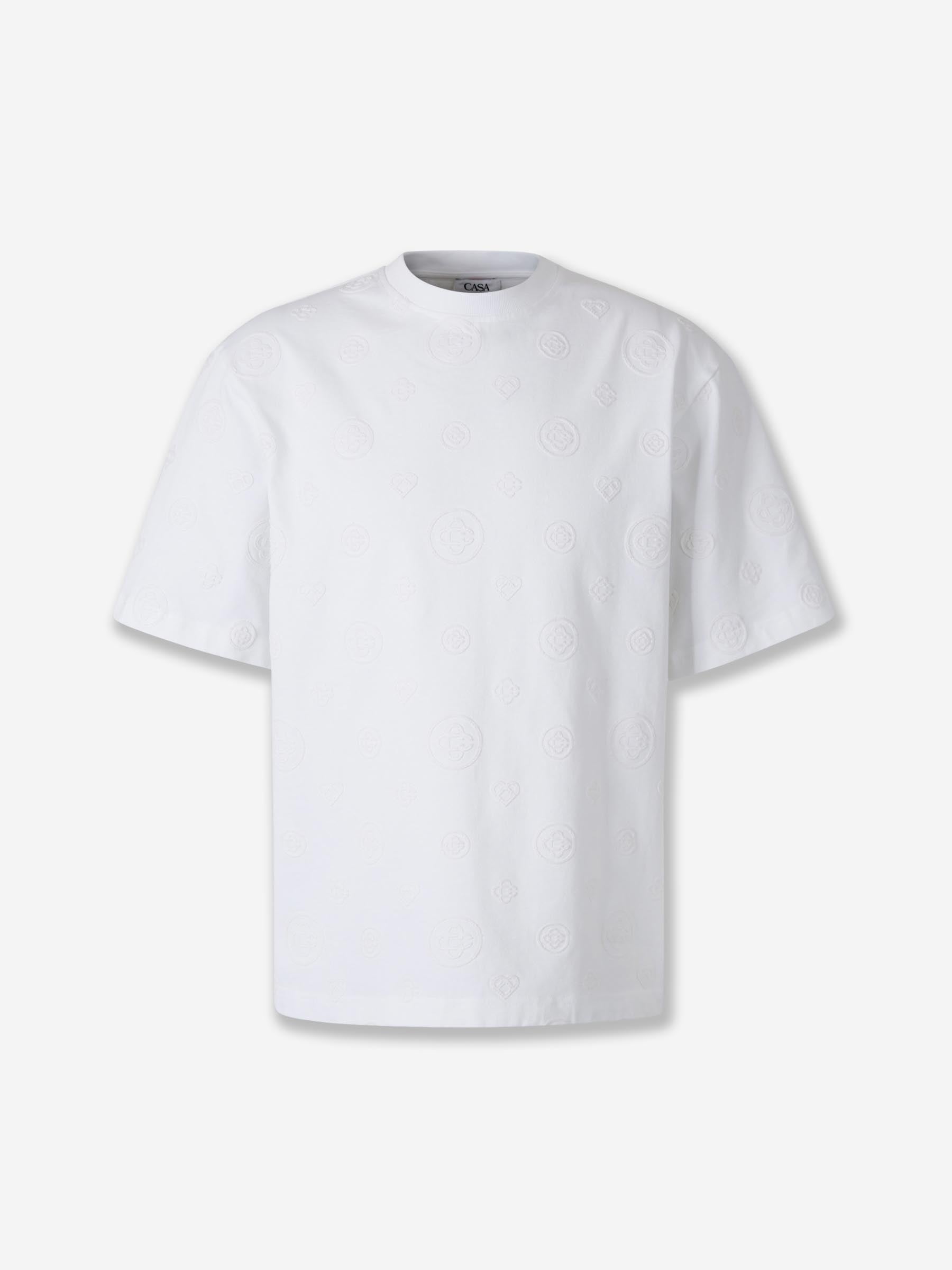 Outlet online Casablanca Hombre Camiseta Cuello Redondo color Blanco sku 553-004651 02 - Foto 1