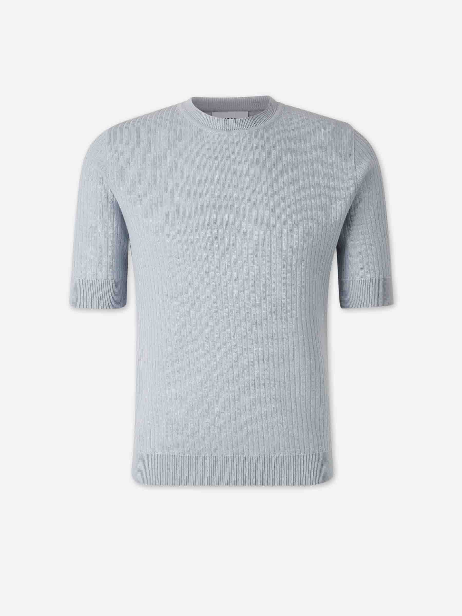 Lardini Hombre Barcelona Camiseta Punto Lino color Azul Celeste sku 553-004714 03 - Foto 1