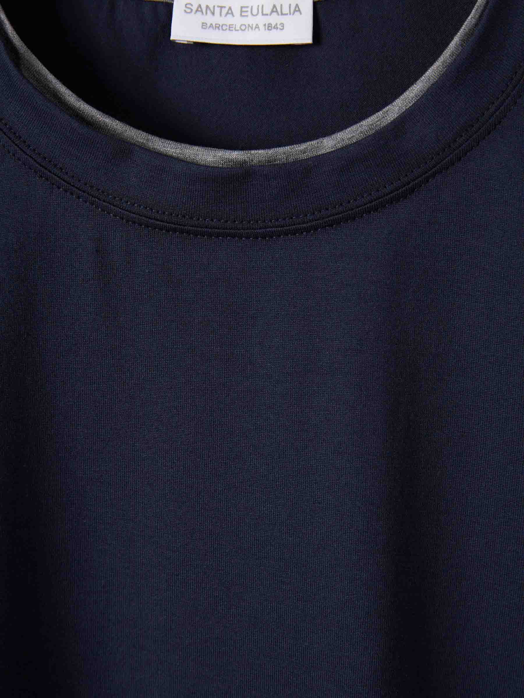 Santa Eulalia Barcelona Camiseta Ribete Contraste color Azul Marino sku 553-004745 02 - Foto 3