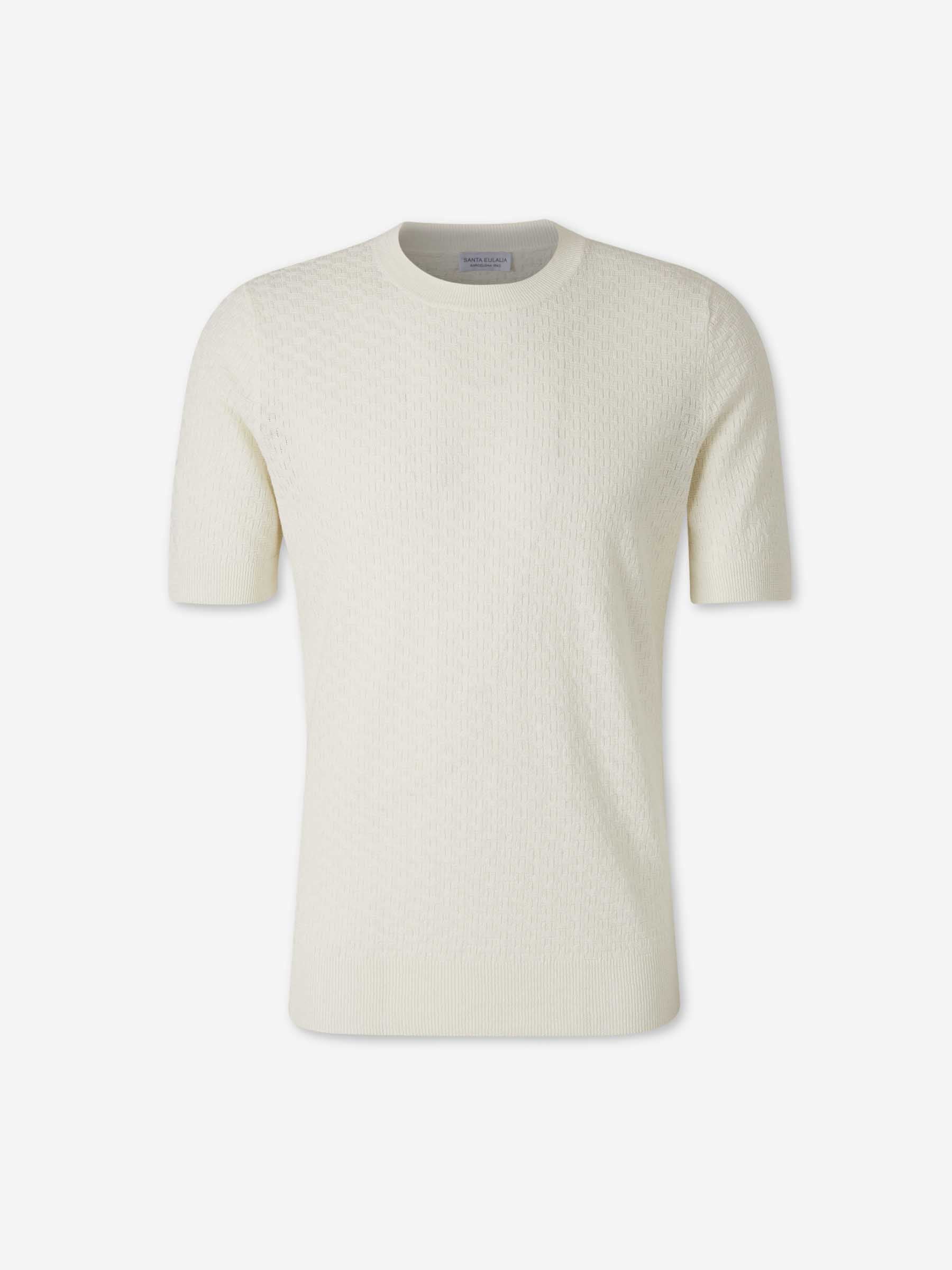 Outlet online Santa Eulalia Hombre Camiseta Cuello Redondo color Blanco sku 553-004747 01 - Foto 1