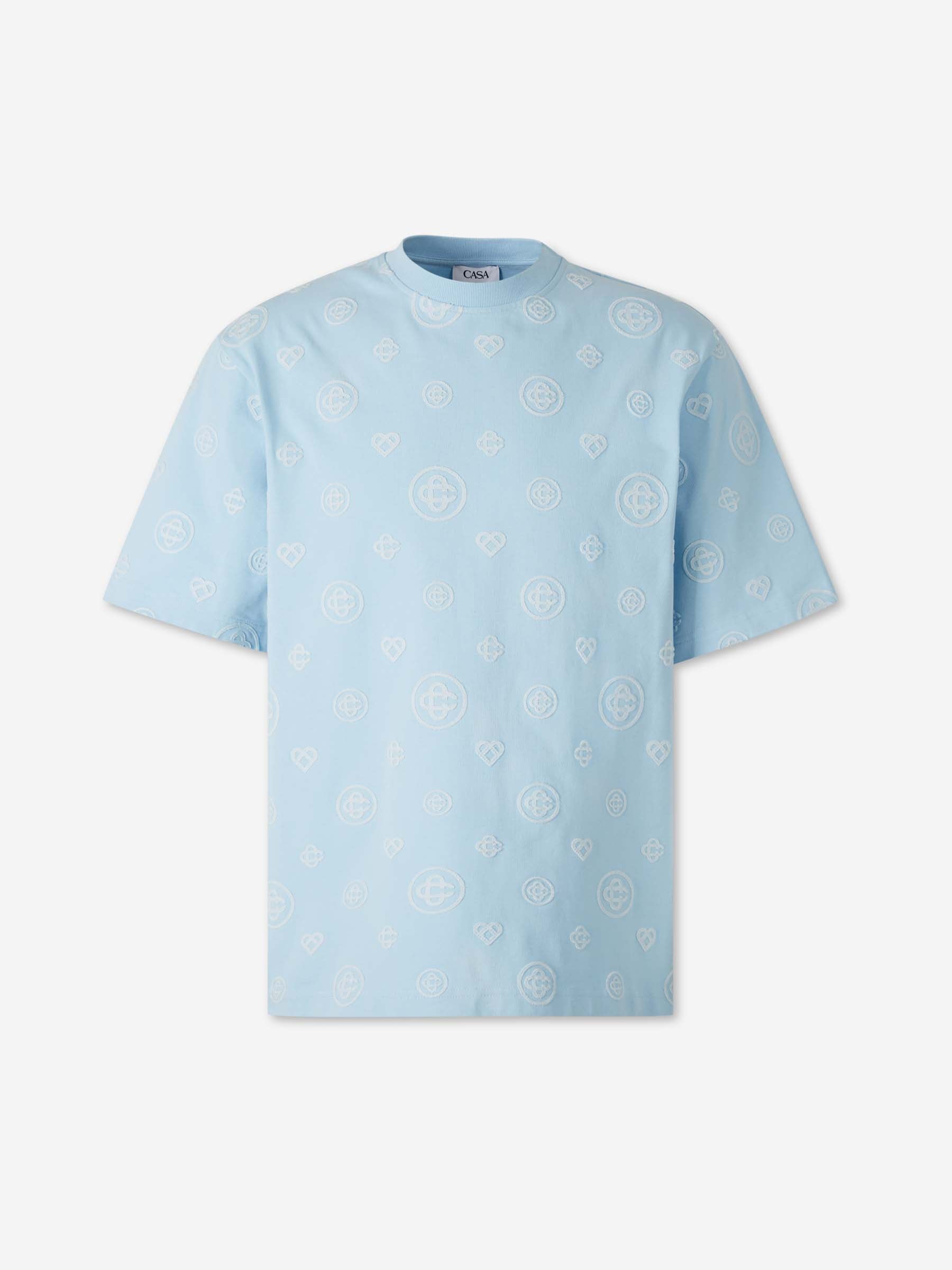 Outlet online Casablanca Hombre Camiseta Cuello Redondo color Azul Celeste sku 553-004779 01 - Foto 1