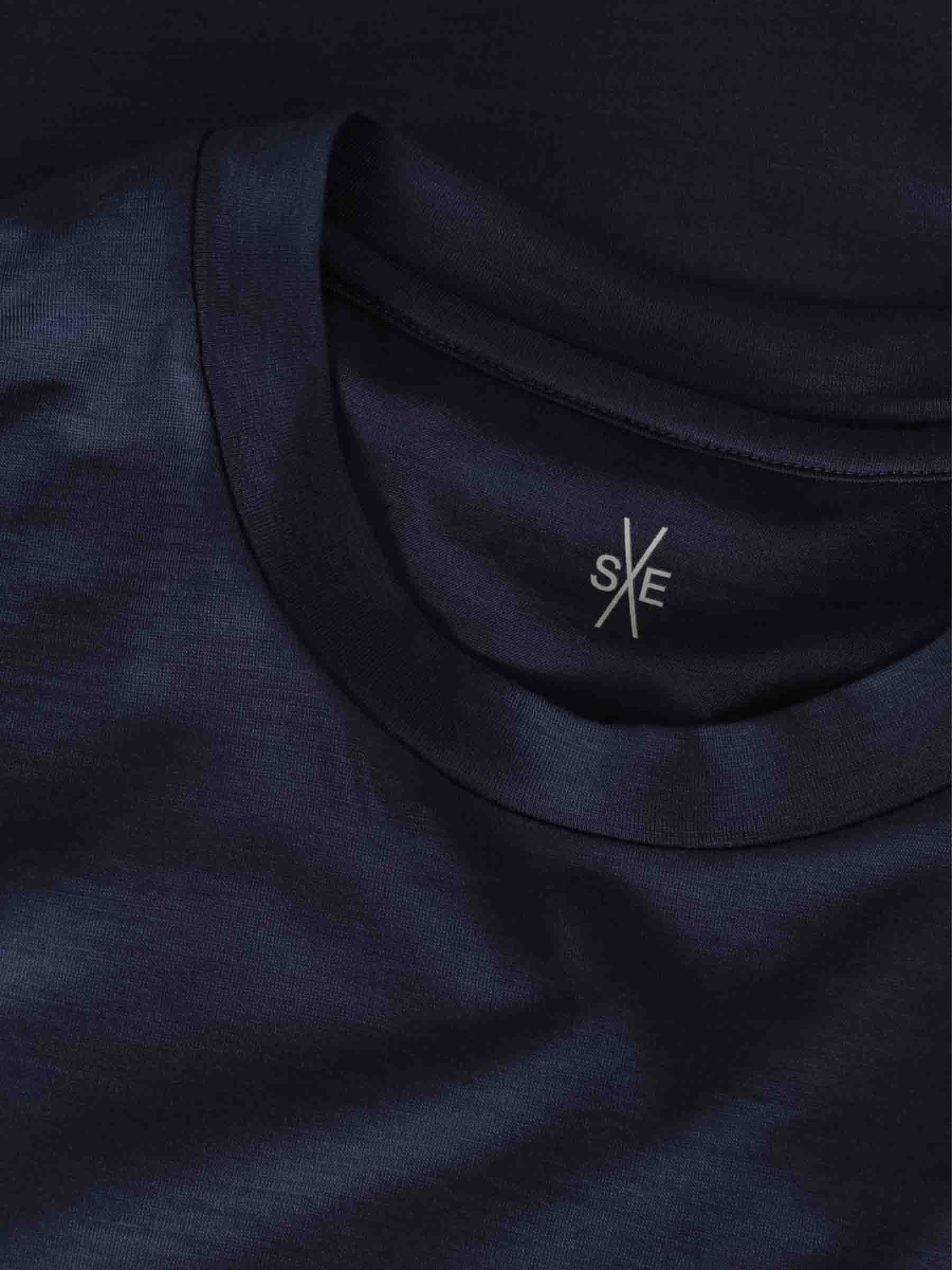 Outlet online Santa Eulalia Hombre Camiseta Cuello Redondo color Azul Noche sku 554-000011 02 - Foto 3