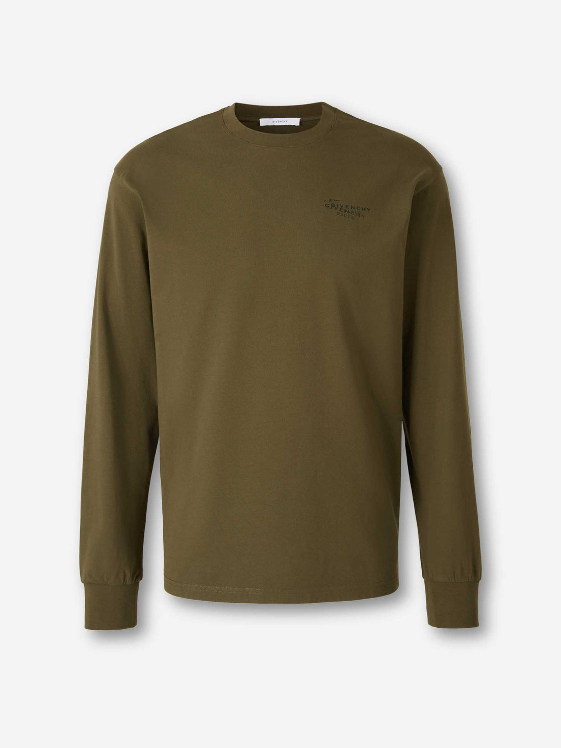 Outlet online Givenchy Hombre Camiseta Stamp color Verde Militar sku 554-000017 01 - Foto 1