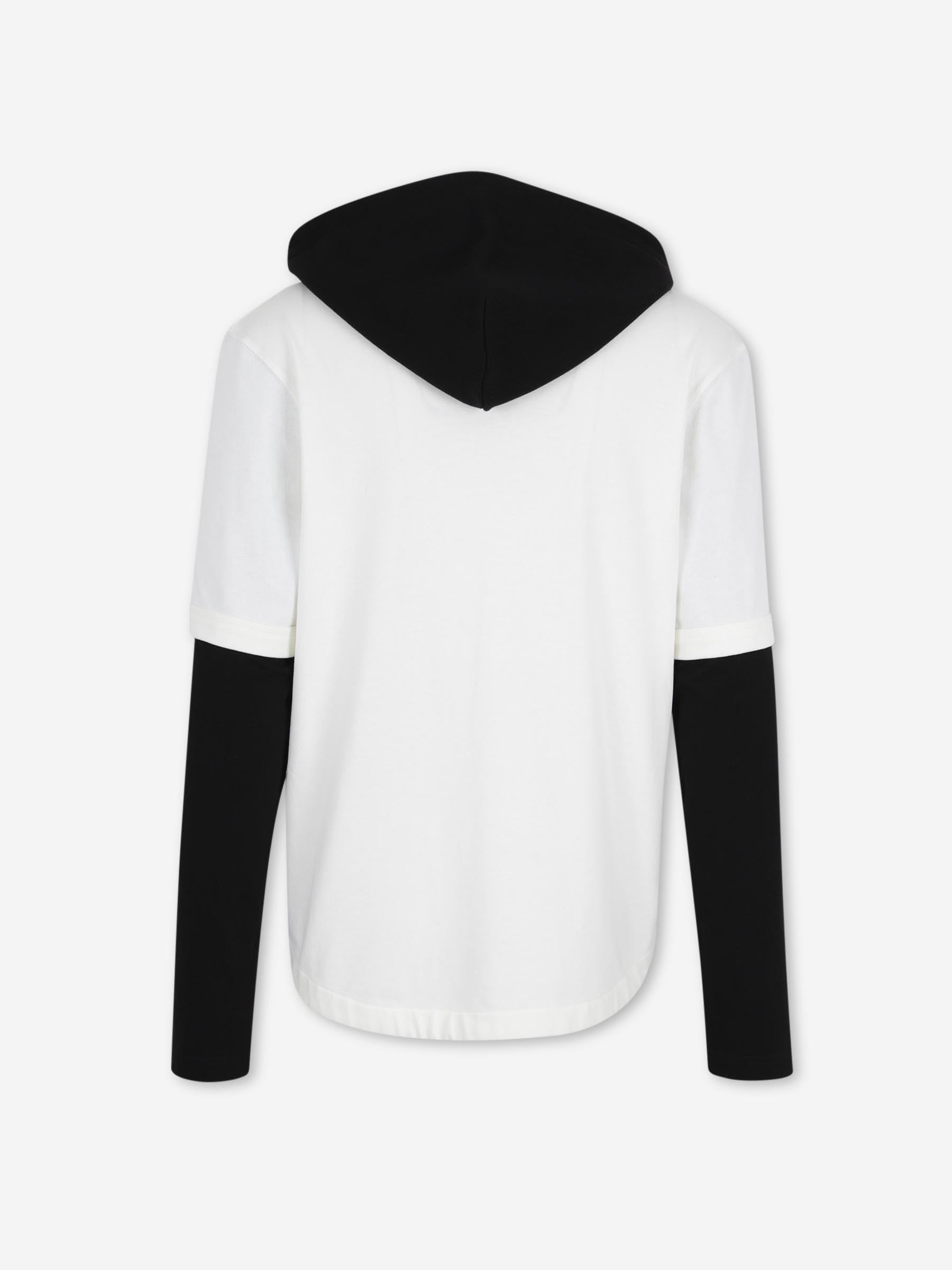 Outlet online Jacquemus Hombre Sudadera Capas Letro color Blanco sku 554-000028 00 - Foto 2