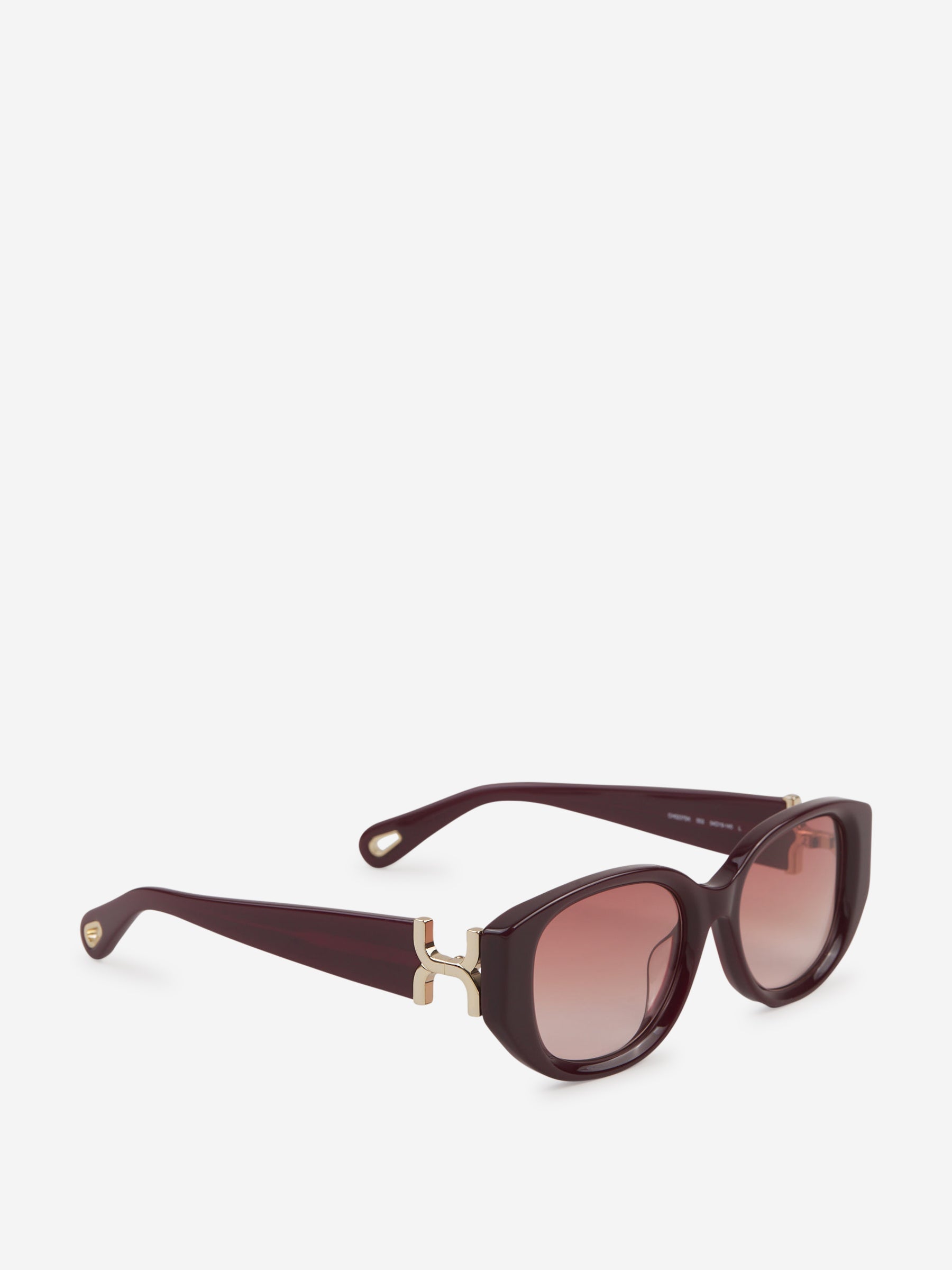 Outlet online Chloé Mujer Gafas de Sol Ovaladas color Burdeos sku 860-001017 01 - Foto 2