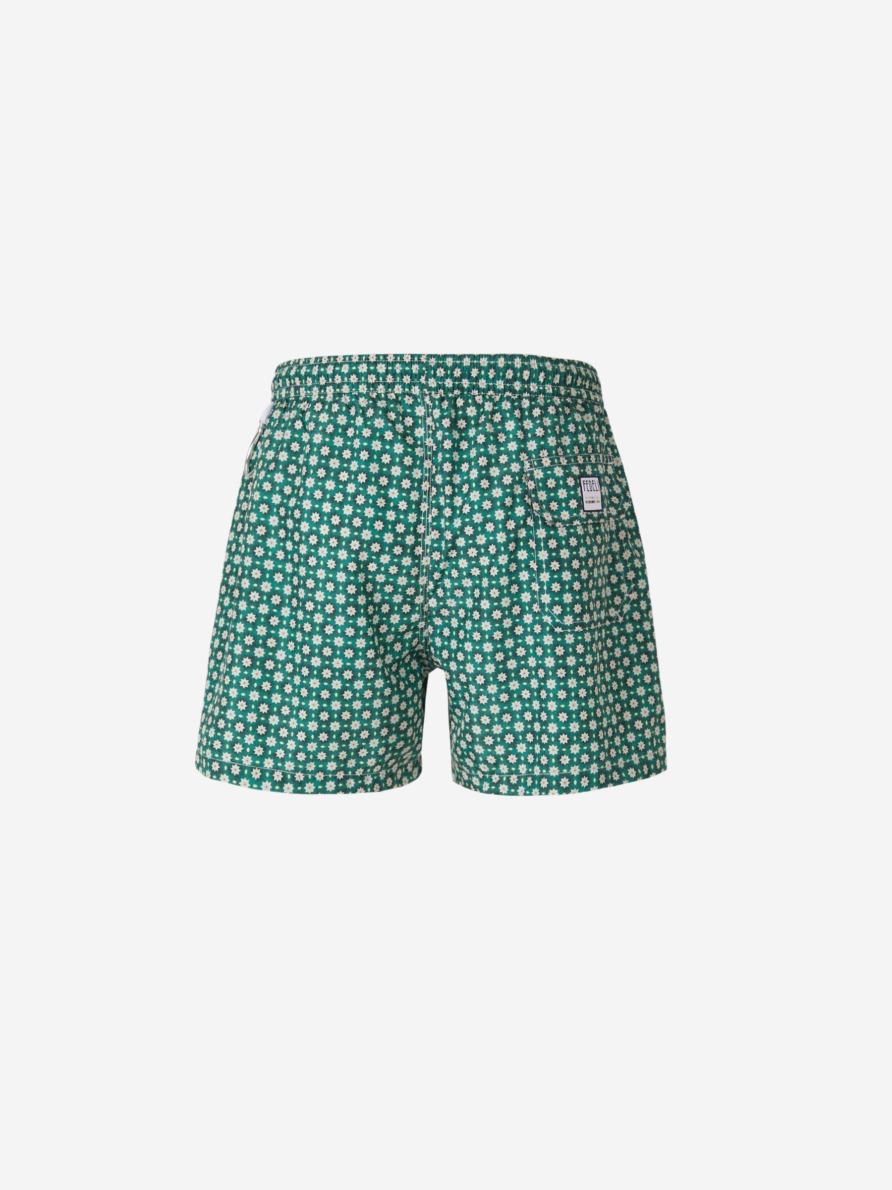 Outlet online Fedeli Hombre Bañador Motivo Floral color Verde Oscuro sku 561-001192 03 - Foto 10