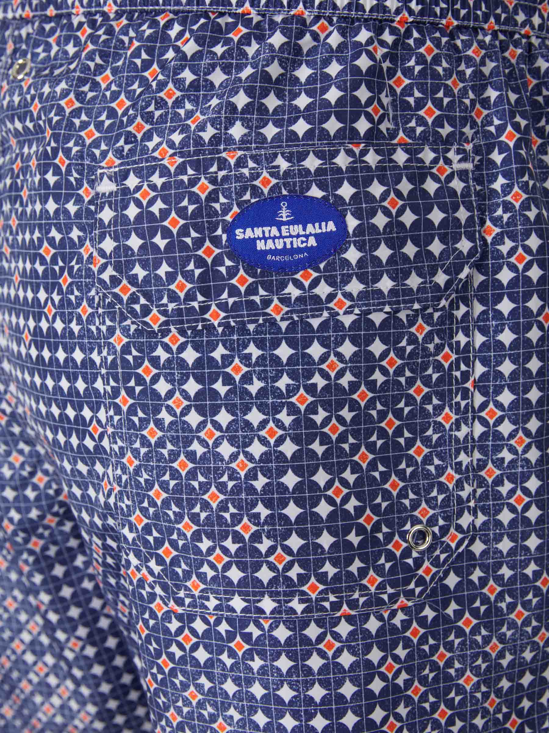 Outlet online Santa Eulalia Hombre Bañador Naútico Motivo Geométrico color Azul Marino sku 561-001199 01 - Foto 4