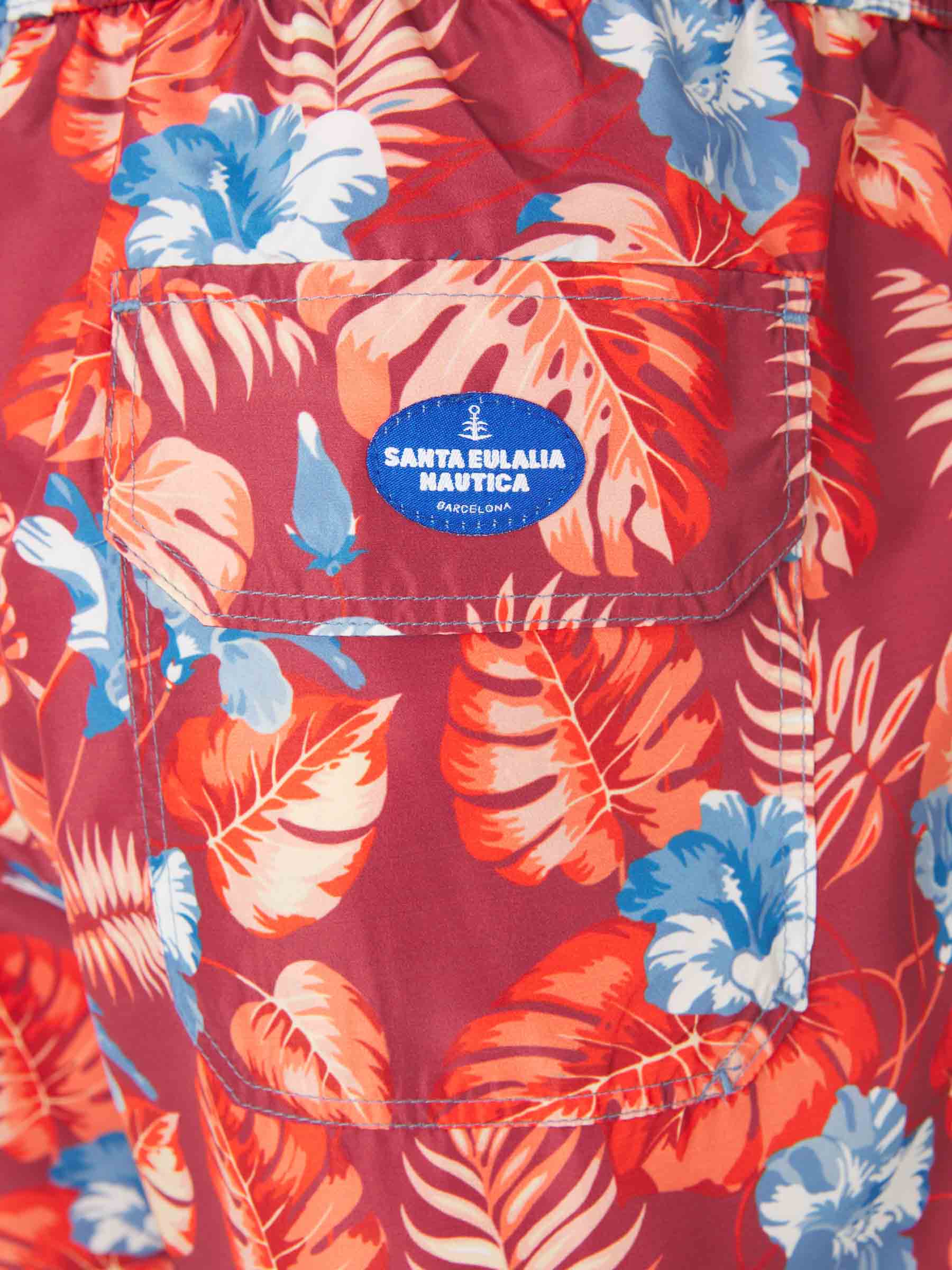 Outlet online Santa Eulalia Hombre Bañador Motivo Floral color Rojo sku 561-001341 03 - Foto 5