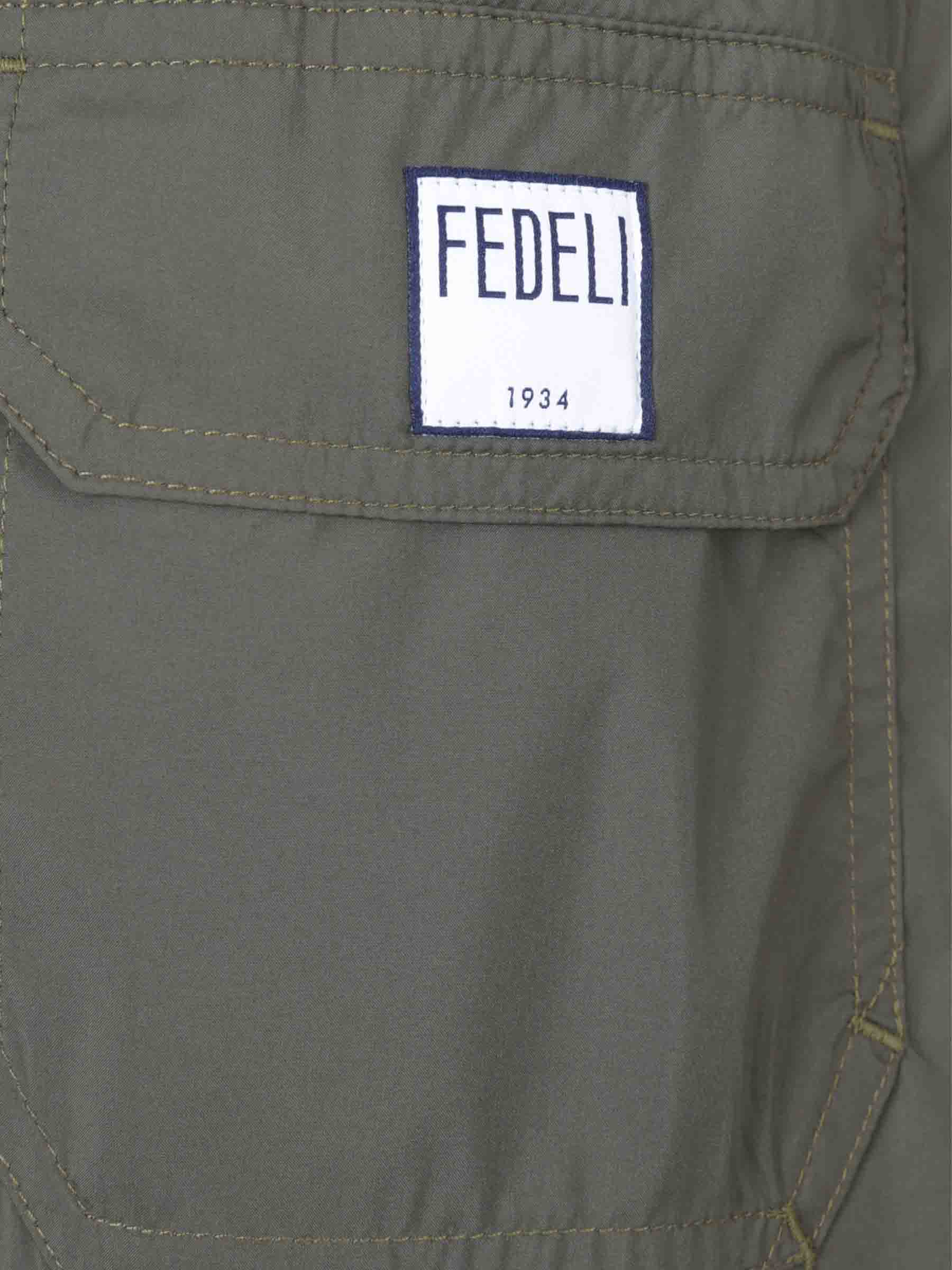 Outlet online Fedeli Hombre Bañador Liso Contraste color Verde Militar sku 561-001353 02 - Foto 3