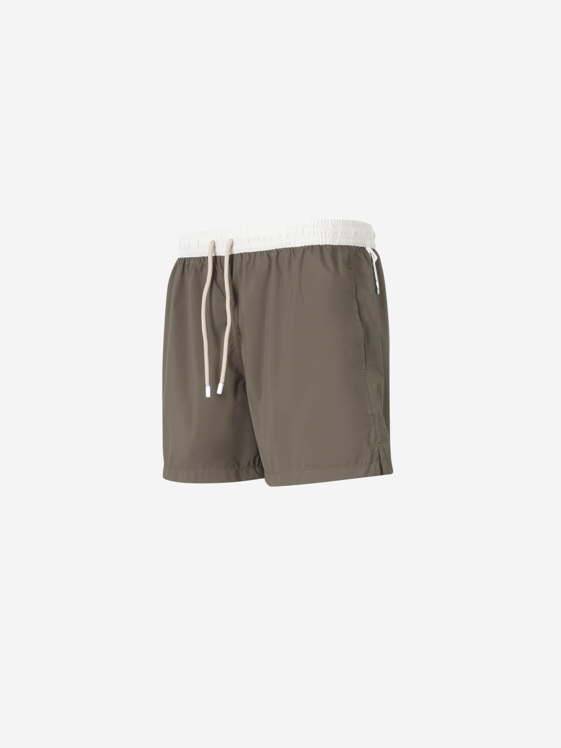 Outlet online Fedeli Hombre Bañador Liso Contraste color Verde Militar sku 561-001353 02 - Foto 4