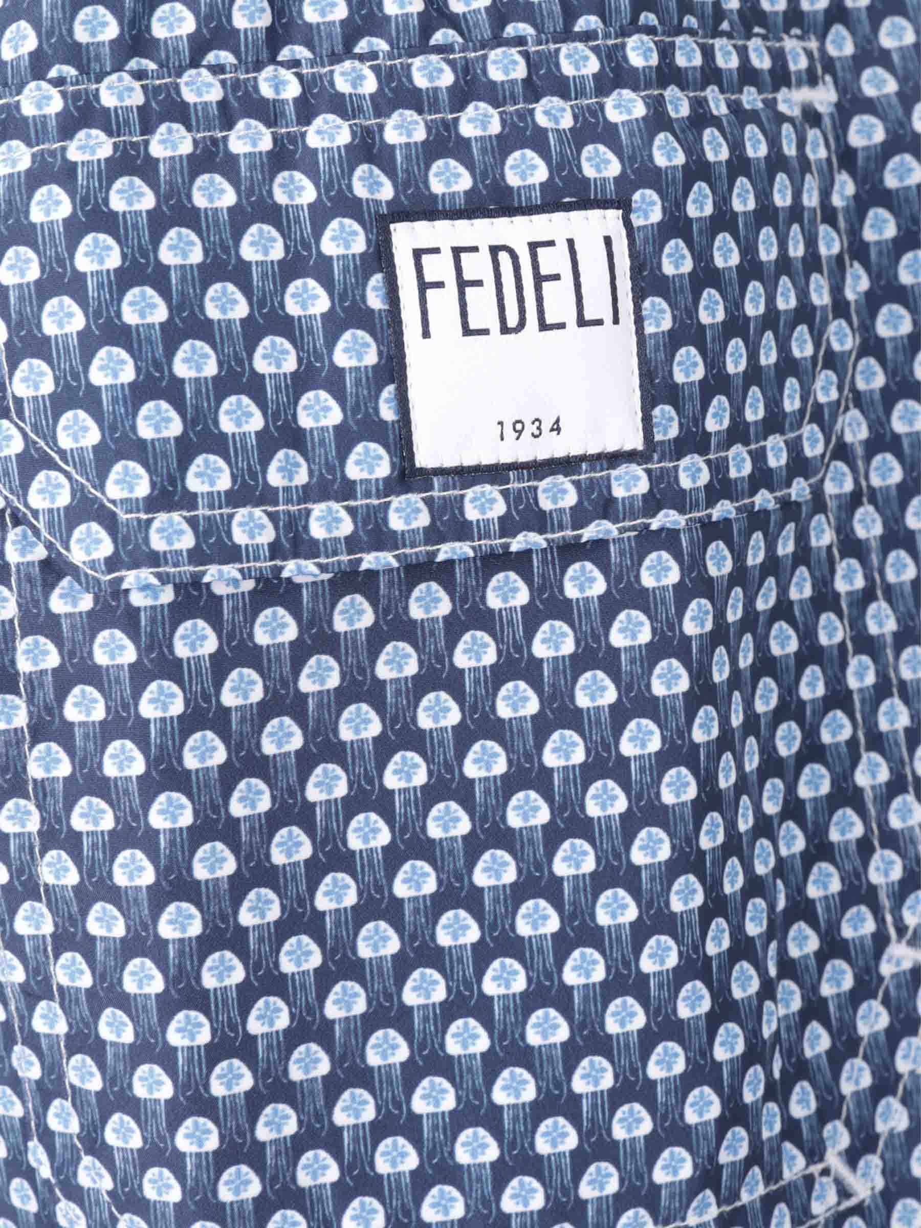 Outlet online Fedeli Hombre Bañador Estampado Medusas color Azul Marino sku 561-001354 01 - Foto 3