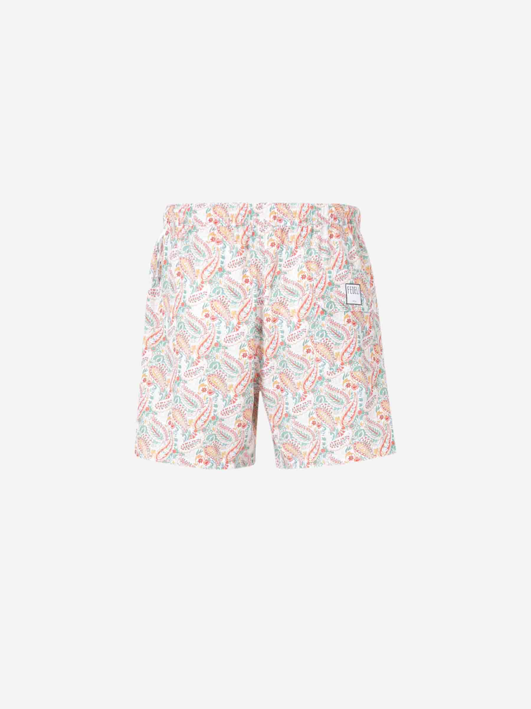 Outlet online Fedeli Hombre Bañador Estampado Floral color Naranja Claro sku 561-001357 03 - Foto 2