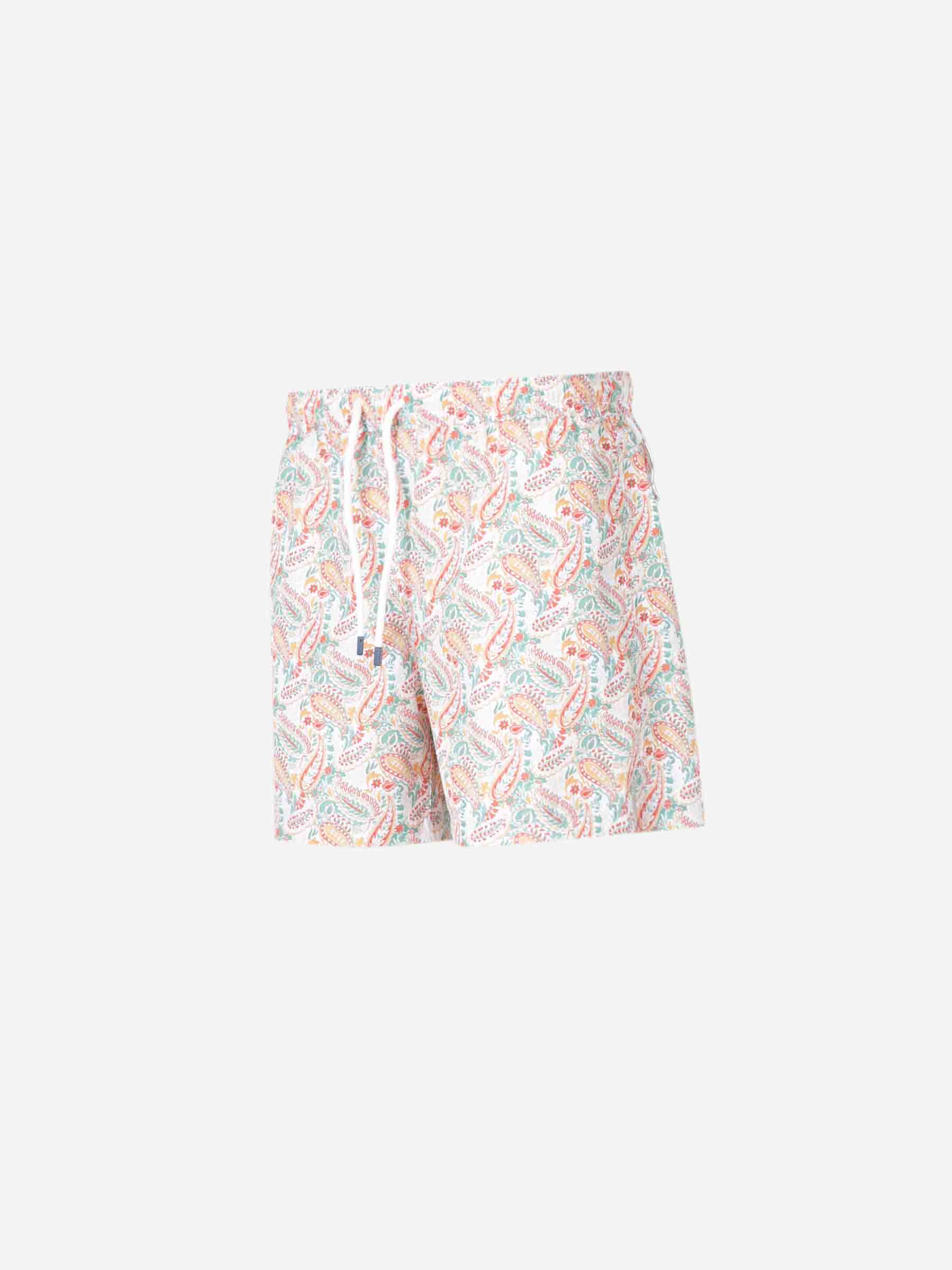 Outlet online Fedeli Hombre Bañador Estampado Floral color Naranja Claro sku 561-001357 03 - Foto 4