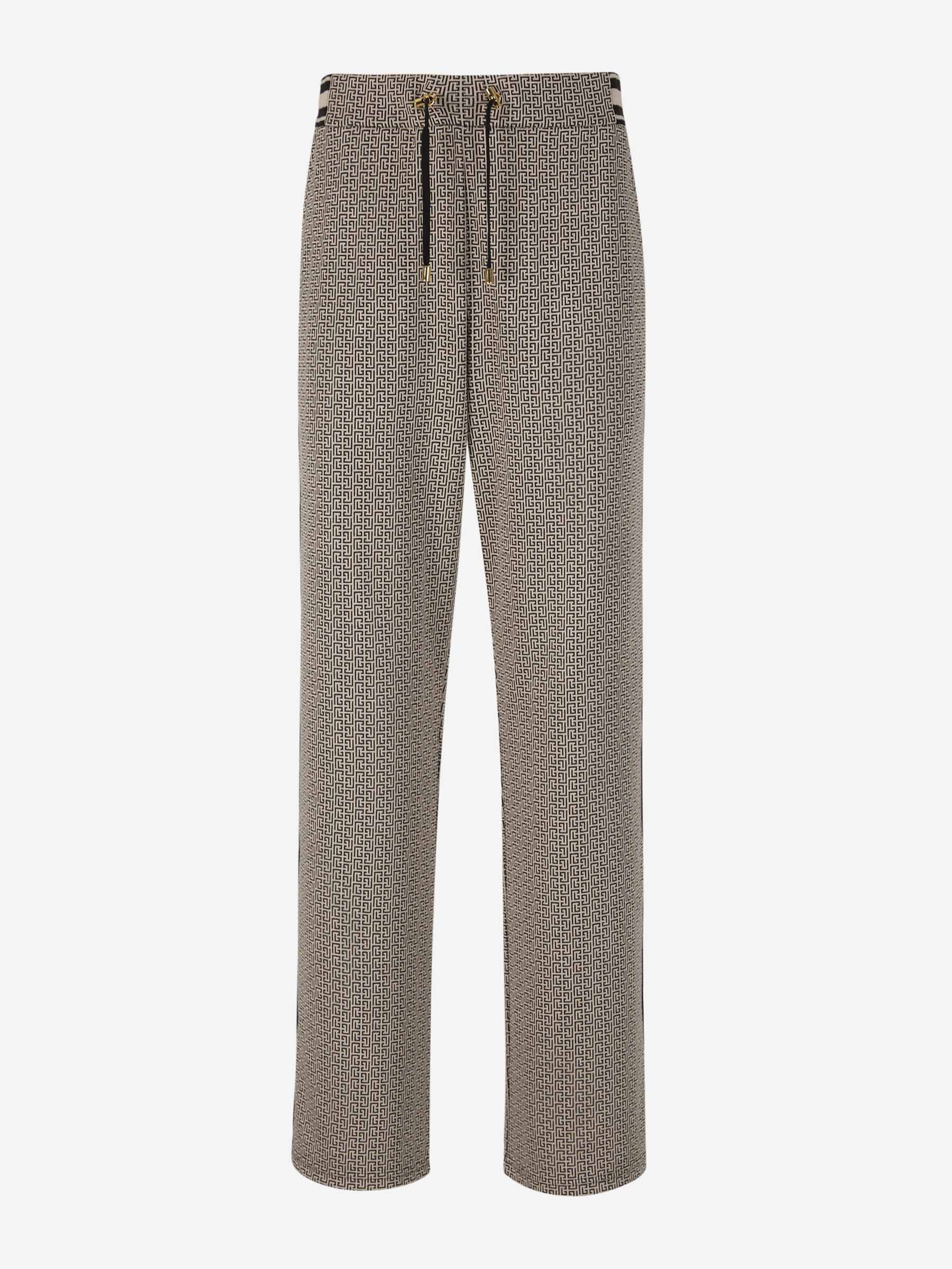 Outlet online Balmain Hombre Joggers Jacquard Monograma color Negro sku 521-002793 00 - Foto 1