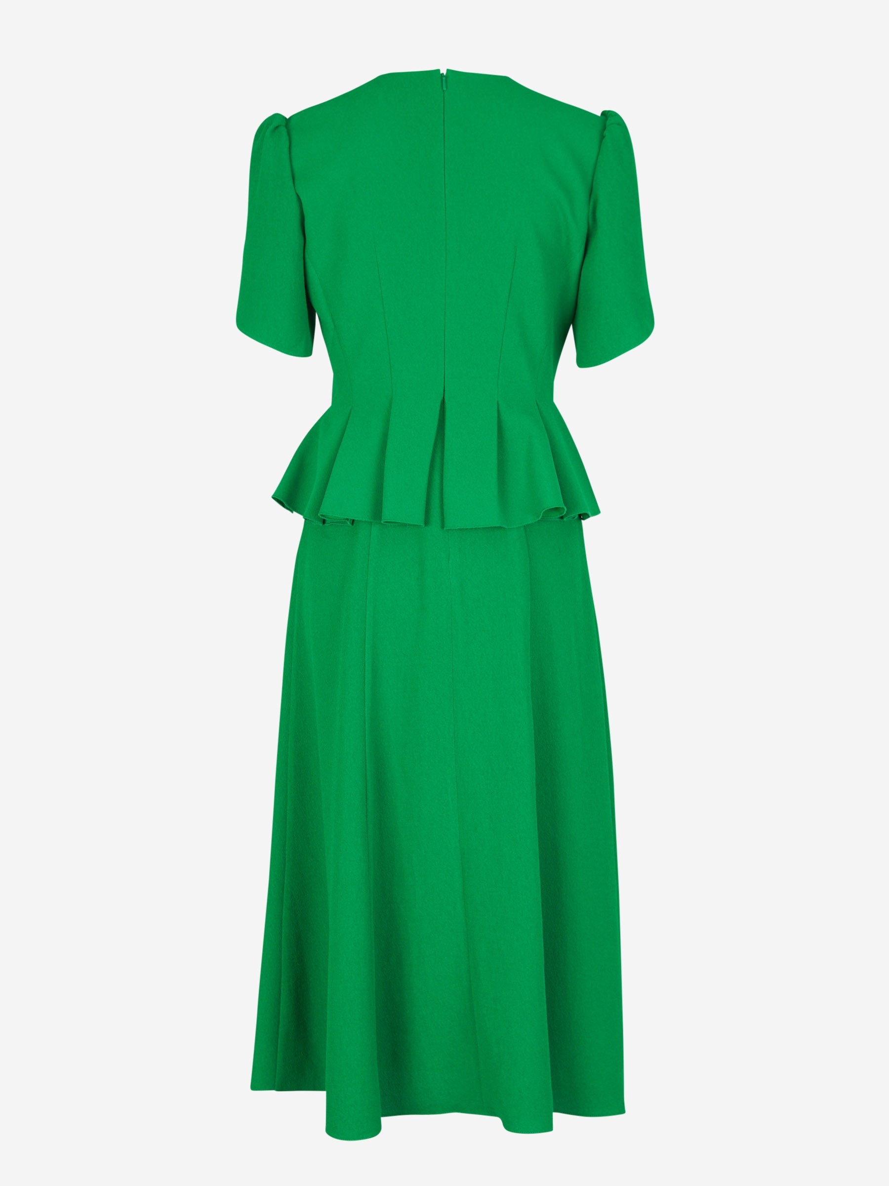 Outlet online Erdem Mujer Vestido Midi Peplum color Verde Claro sku 721-000195 01 - Foto 3