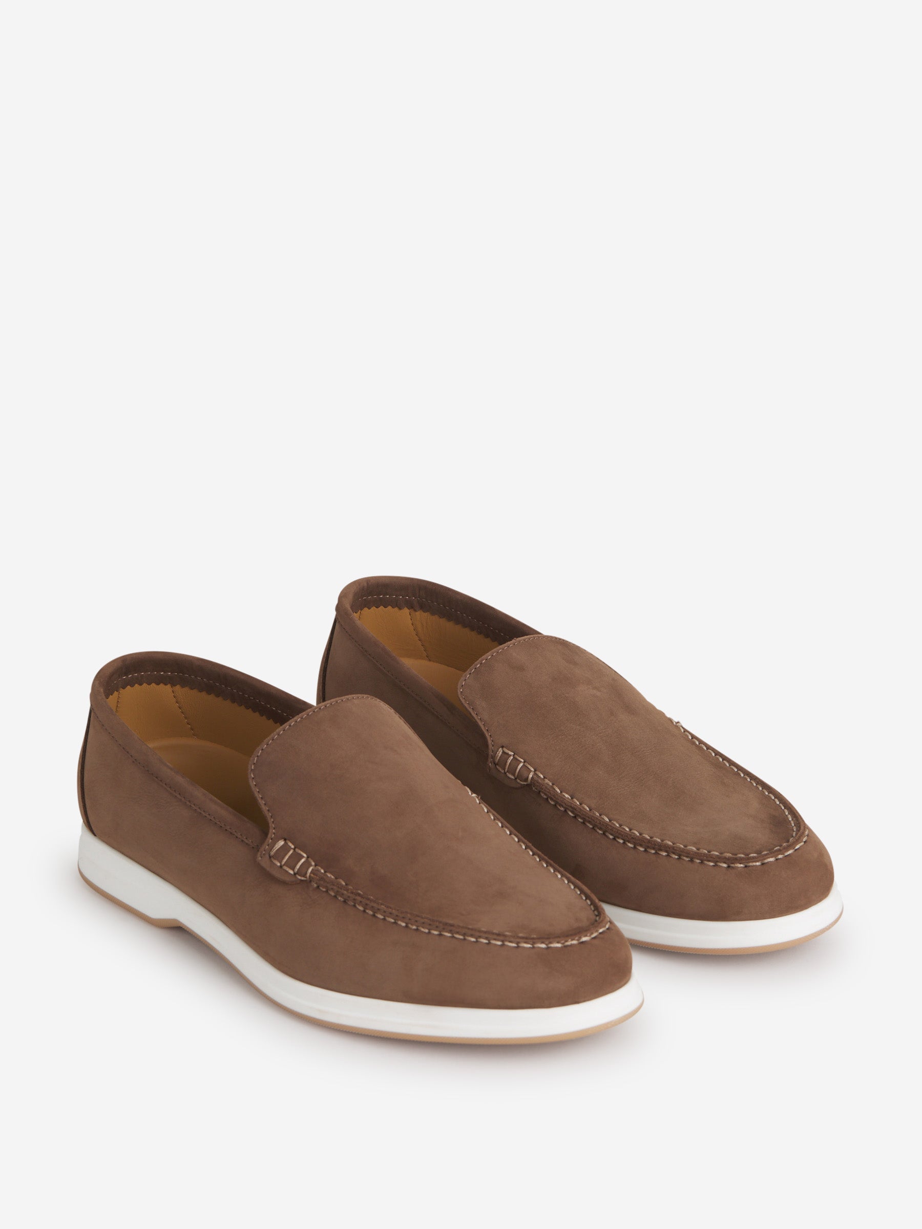 Outlet online Enrico Mandelli Hombre Mocasines Yacht Piel color Marrón Oscuro sku 611-004365 00 - Foto 2