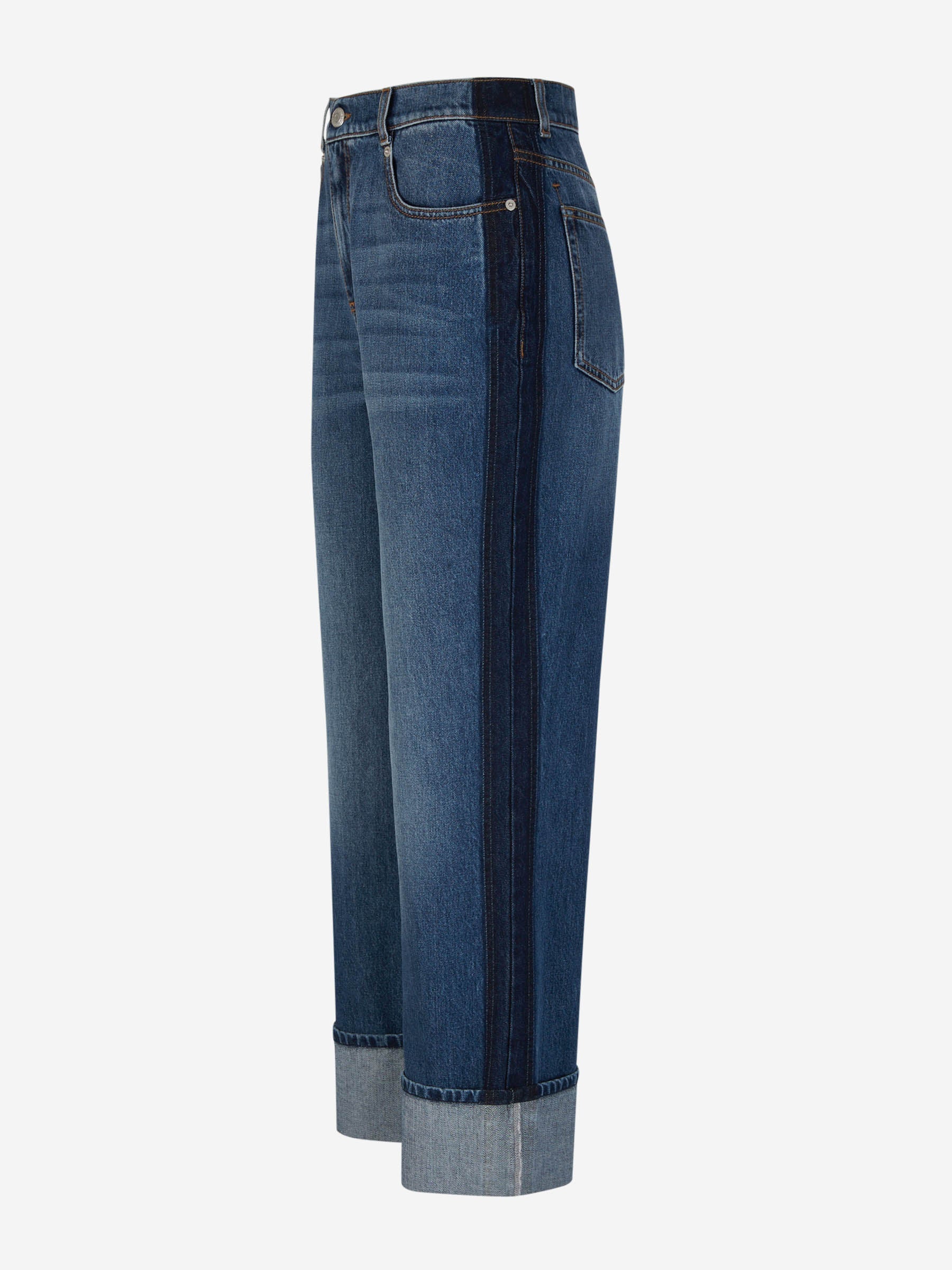 Outlet online McQueen Mujer Jeans Baggy Boyfriend color Azul Denim sku 763-001507 01 - Foto 3