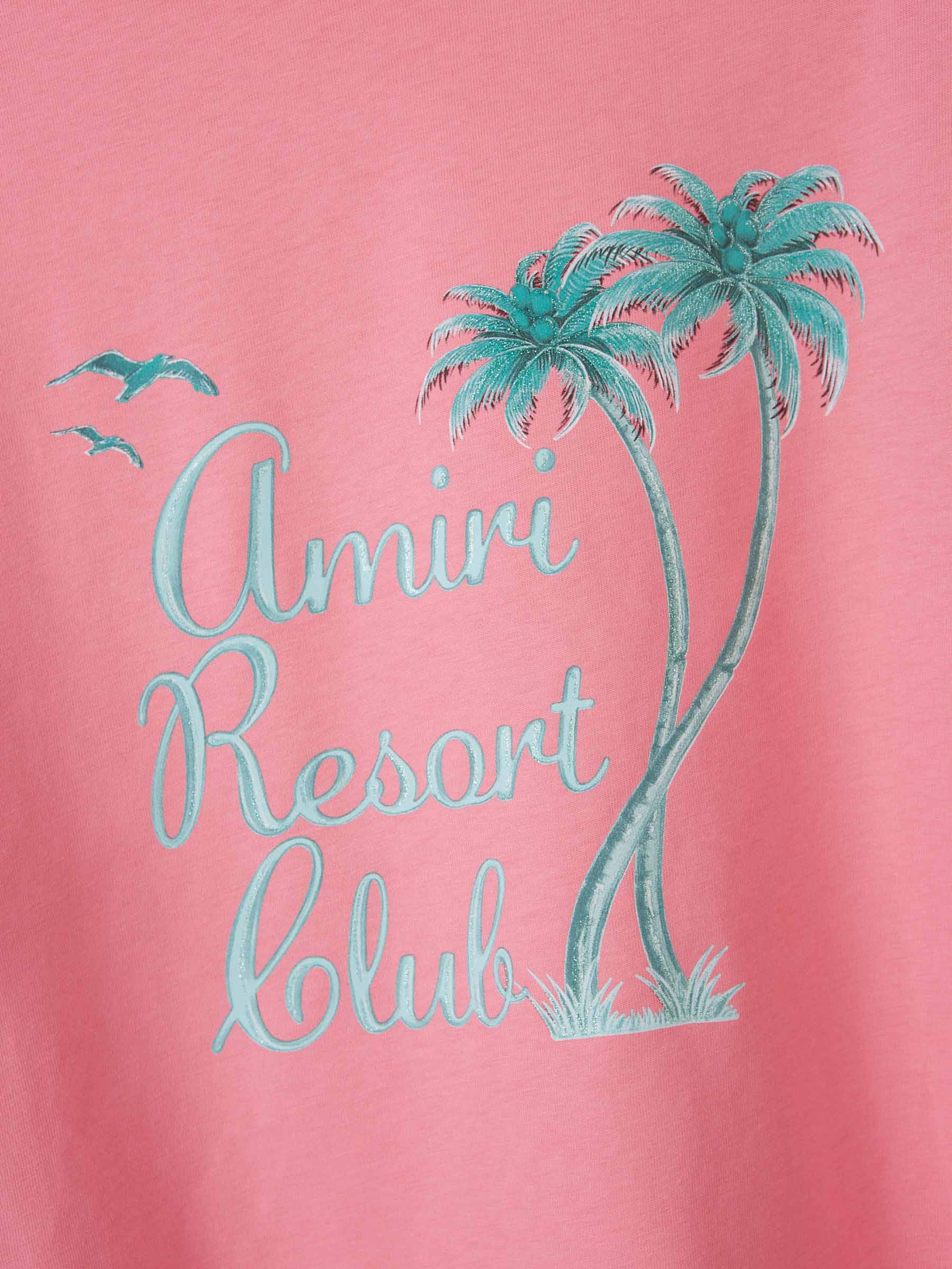 Outlet online Amiri Hombre Camiseta Palms color Rosa sku 553-003750 02 - Foto 5