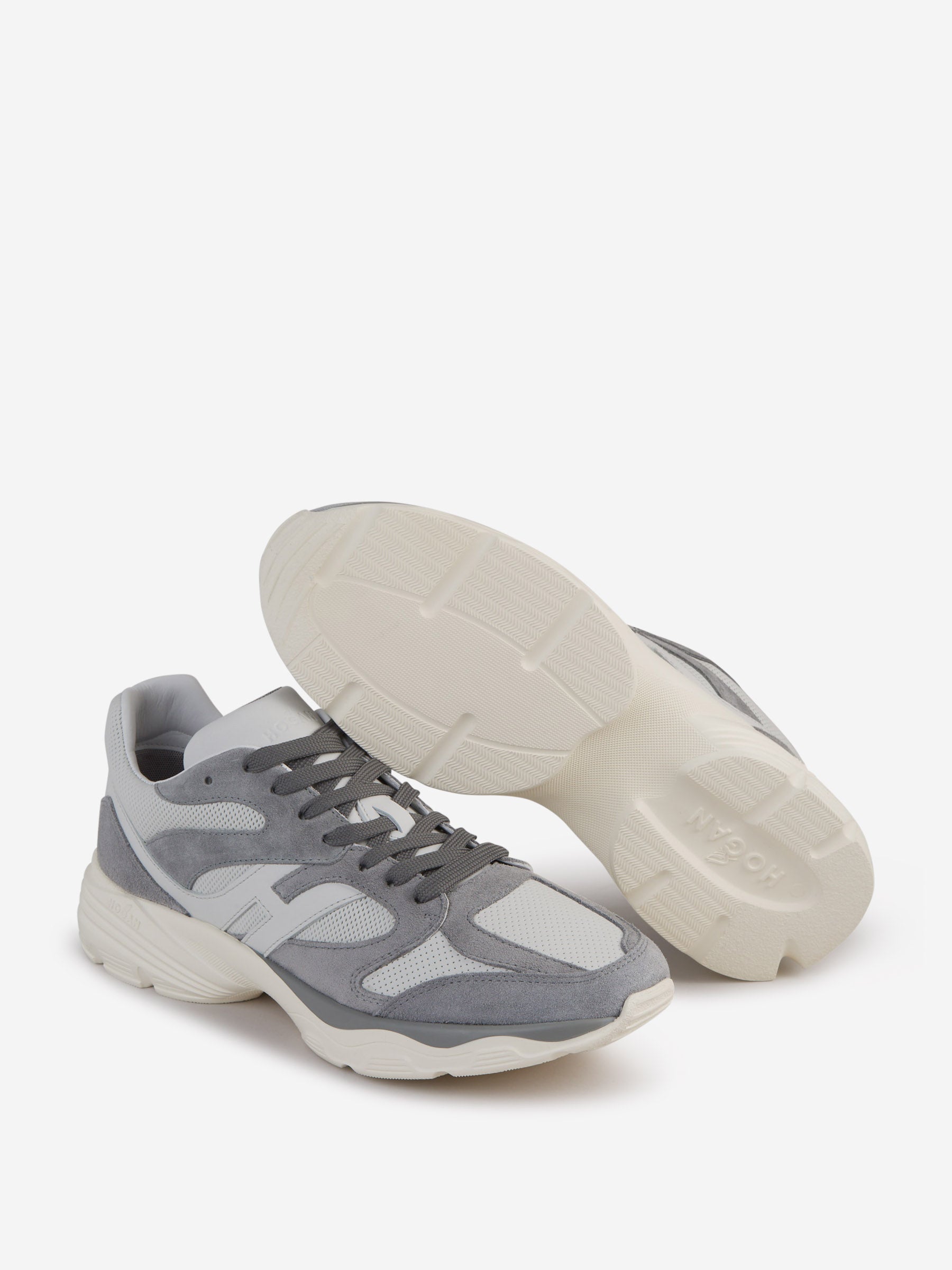 Outlet online Hogan Hombre Sneakers Hogan H665 color Gris Piedra sku 616-002693 01 - Foto 4
