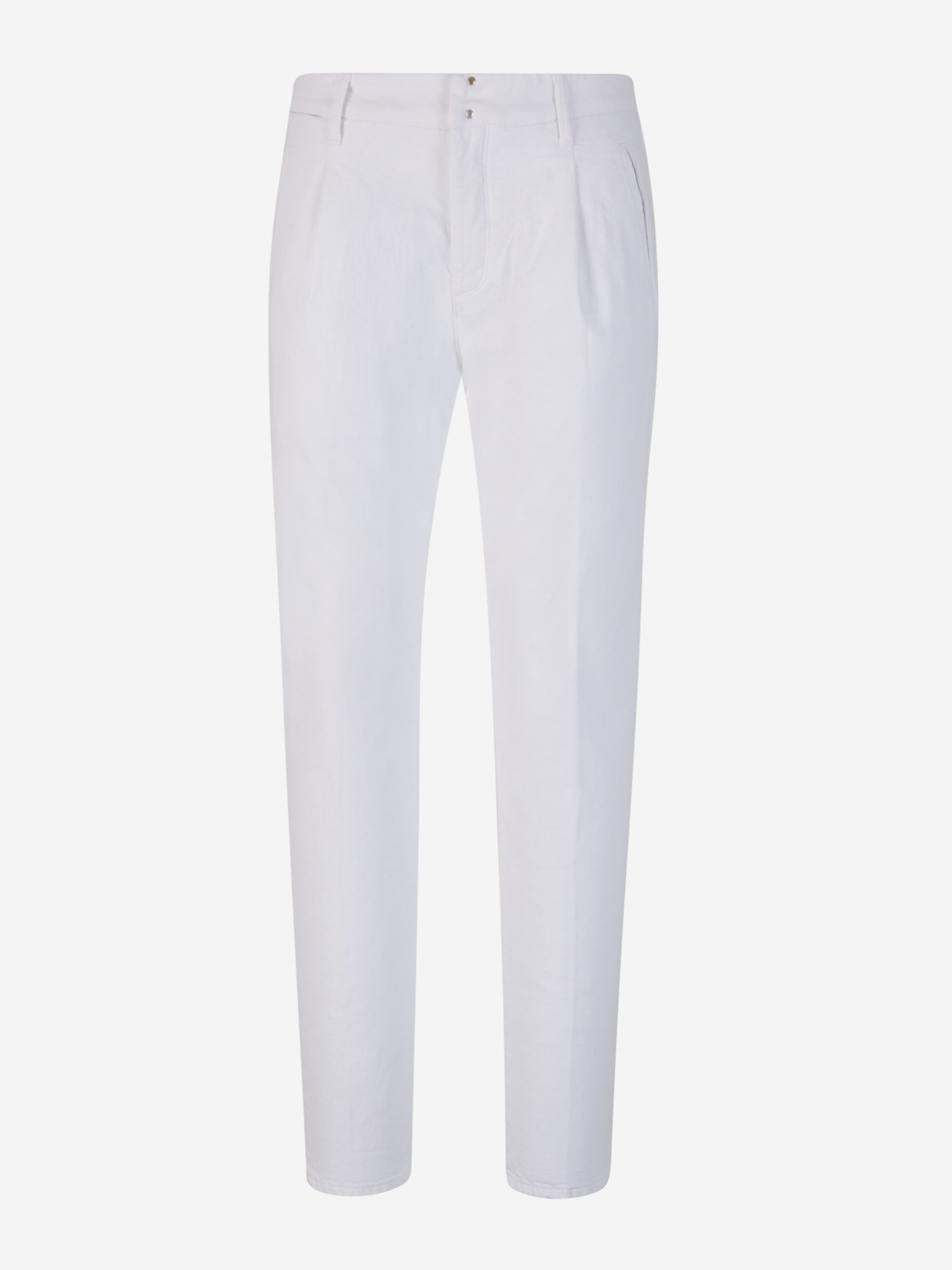 Outlet online Incotex Blue Division Hombre Pantalones Formales Algodón color Blanco sku 522-002630 01 - Foto 1