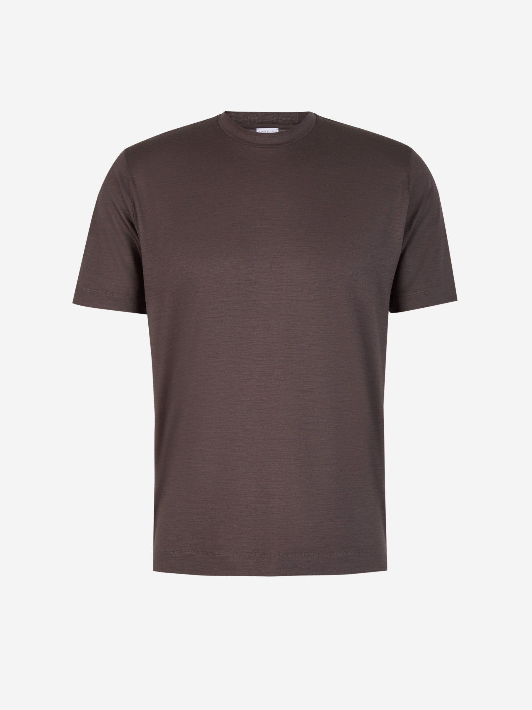 Outlet online Santa Eulalia Hombre Camiseta Lisa Lana color Marron Oscuro sku 553-003413 01 - Foto 1