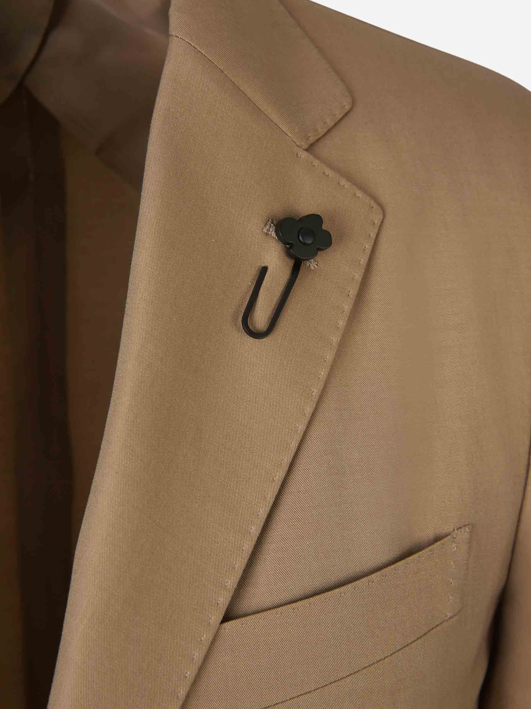 Outlet online Lardini Hombre Traje Liso Algodón color Topo sku 312-002788 02 - Foto 3