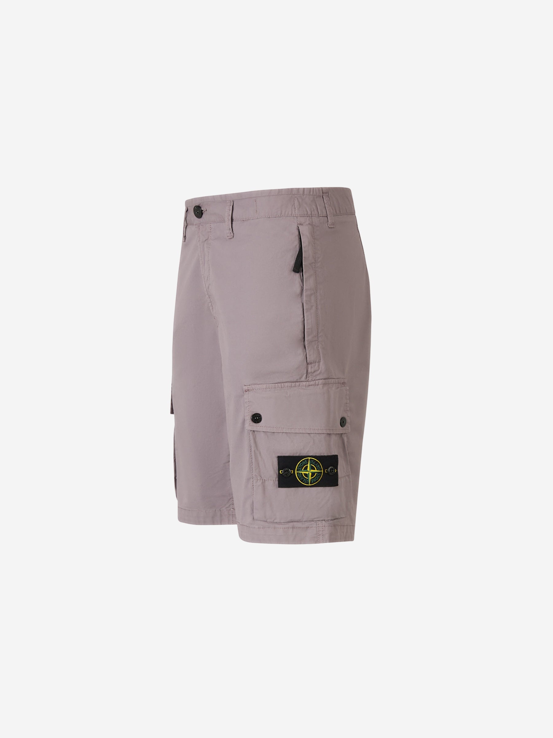 Outlet online Stone Island Hombre Bermudas Cargo Logo color Lila sku 523-000976 04 - Foto 2