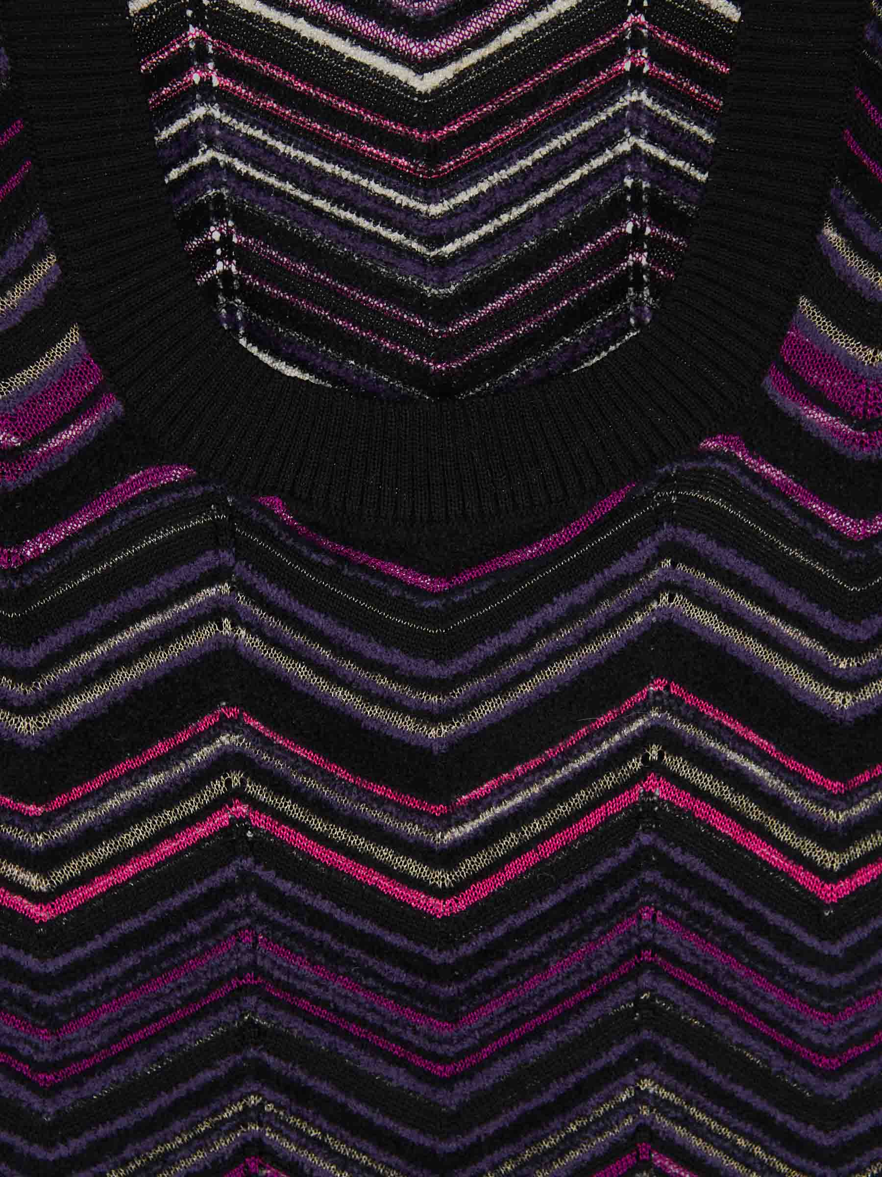 Outlet online Missoni Mujer Vestido Punto Mini color Violeta sku 731-005796 01 - Foto 3