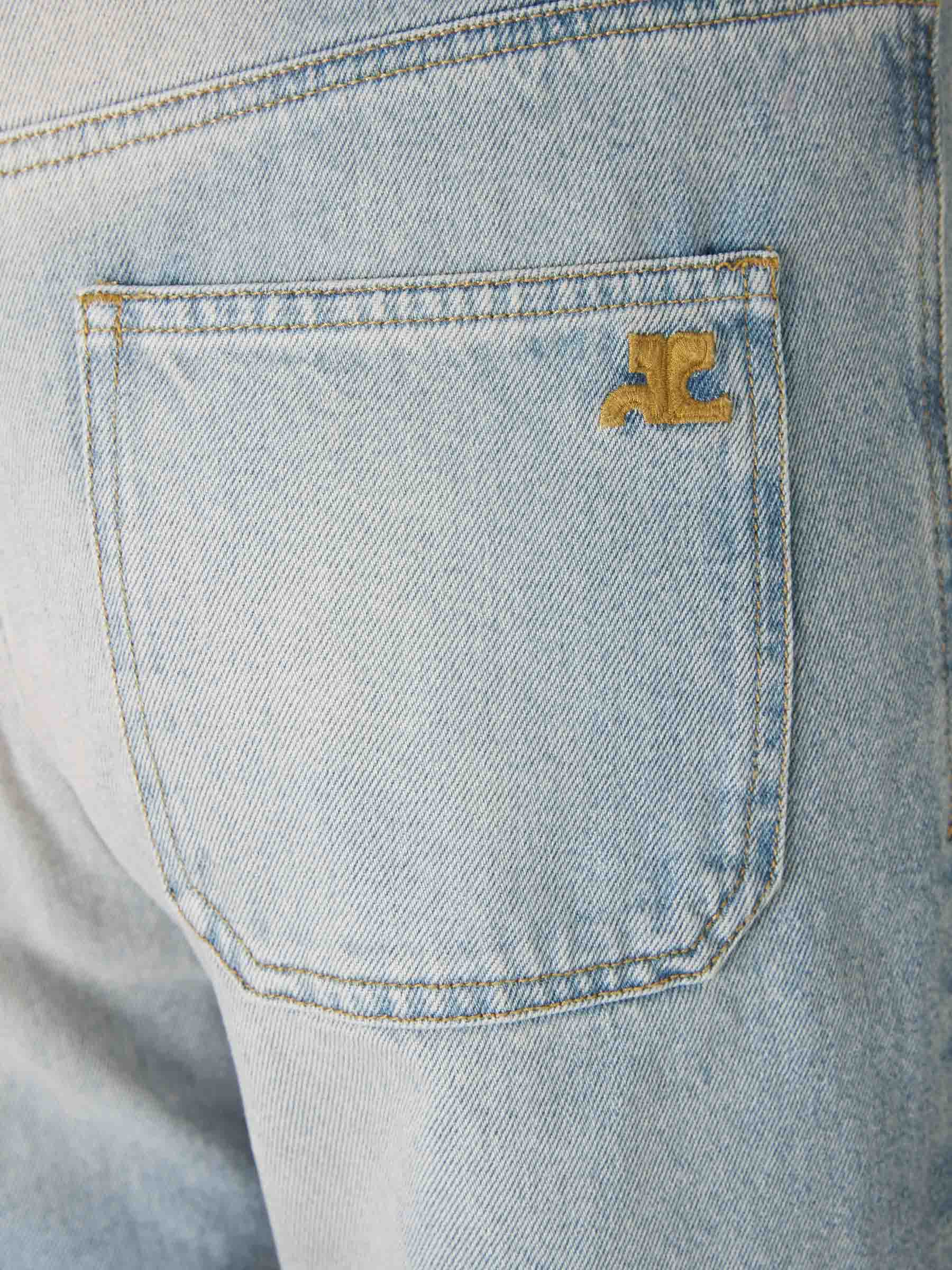 Outlet online Courrèges Mujer Jeans Anchos Algodón color Azul Denim sku 763-001523 01 - Foto 4
