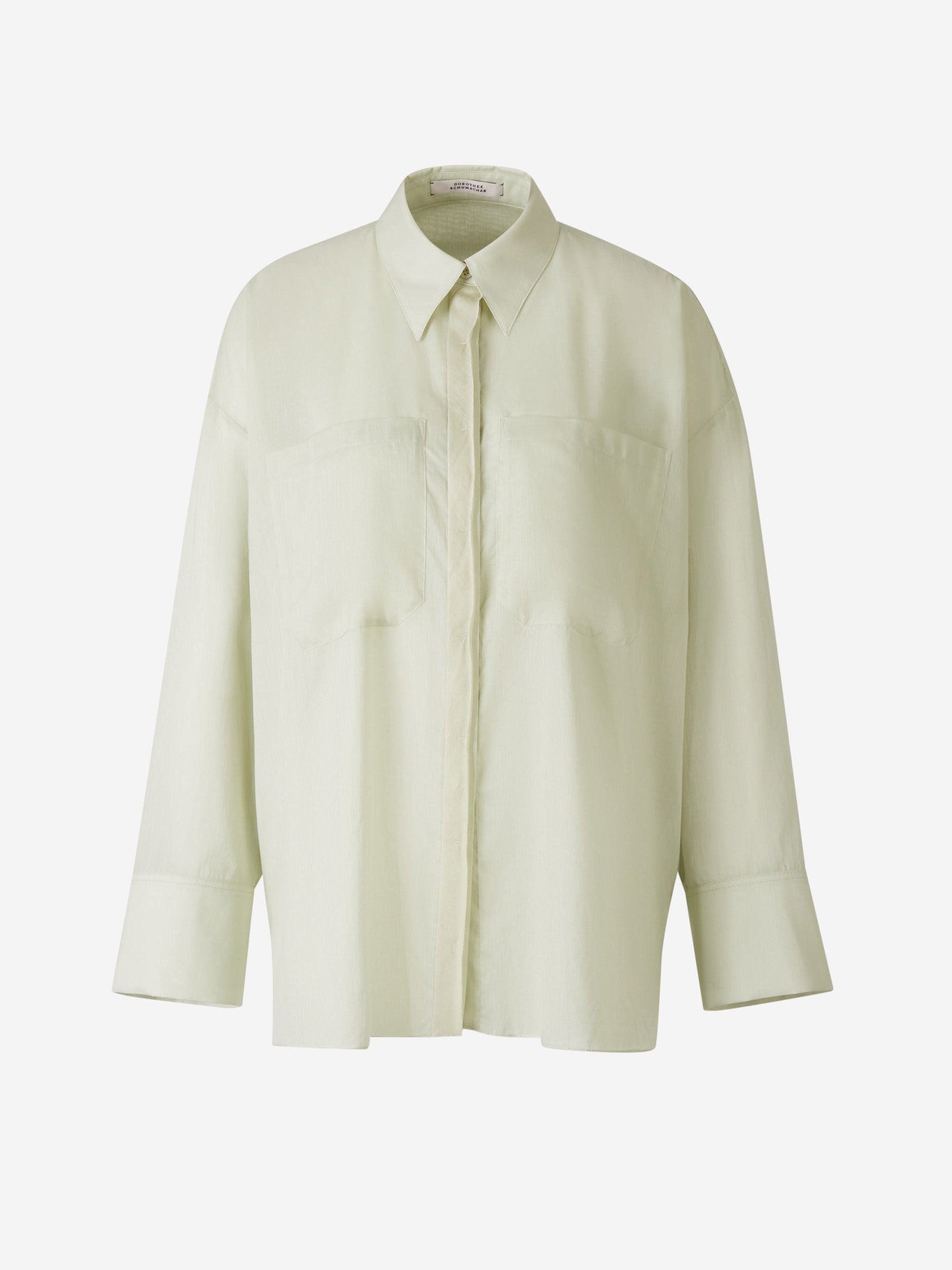 Outlet online Dorothee Schumacher Mujer Blusa Fluida Semitransparente color Verde Menta sku 701-002066 01 - Foto 1