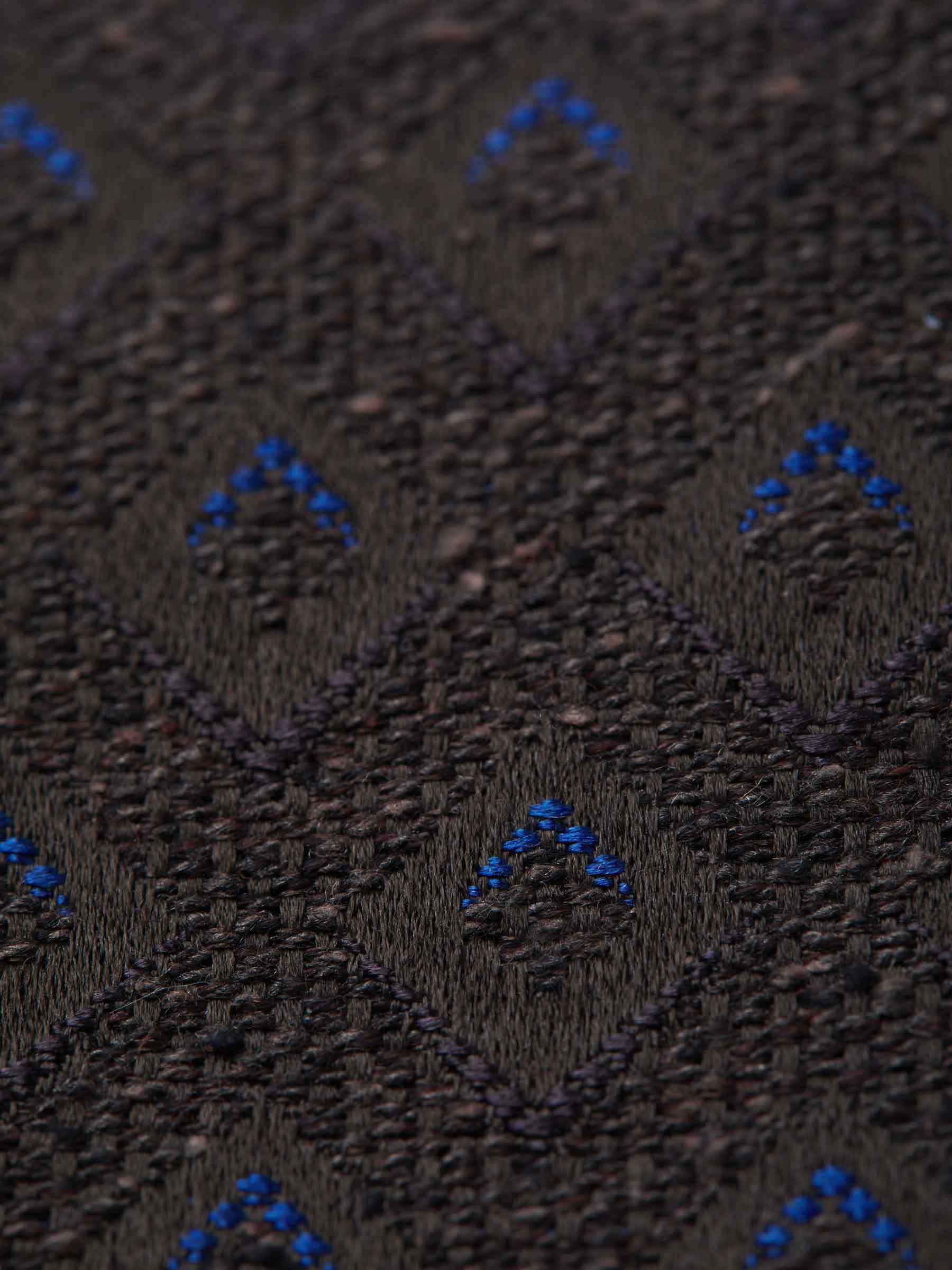 Outlet online Borrelli Hombre Corbata Motivo Geométrico color Marrón Oscuro sku 601-000942 02 - Foto 3