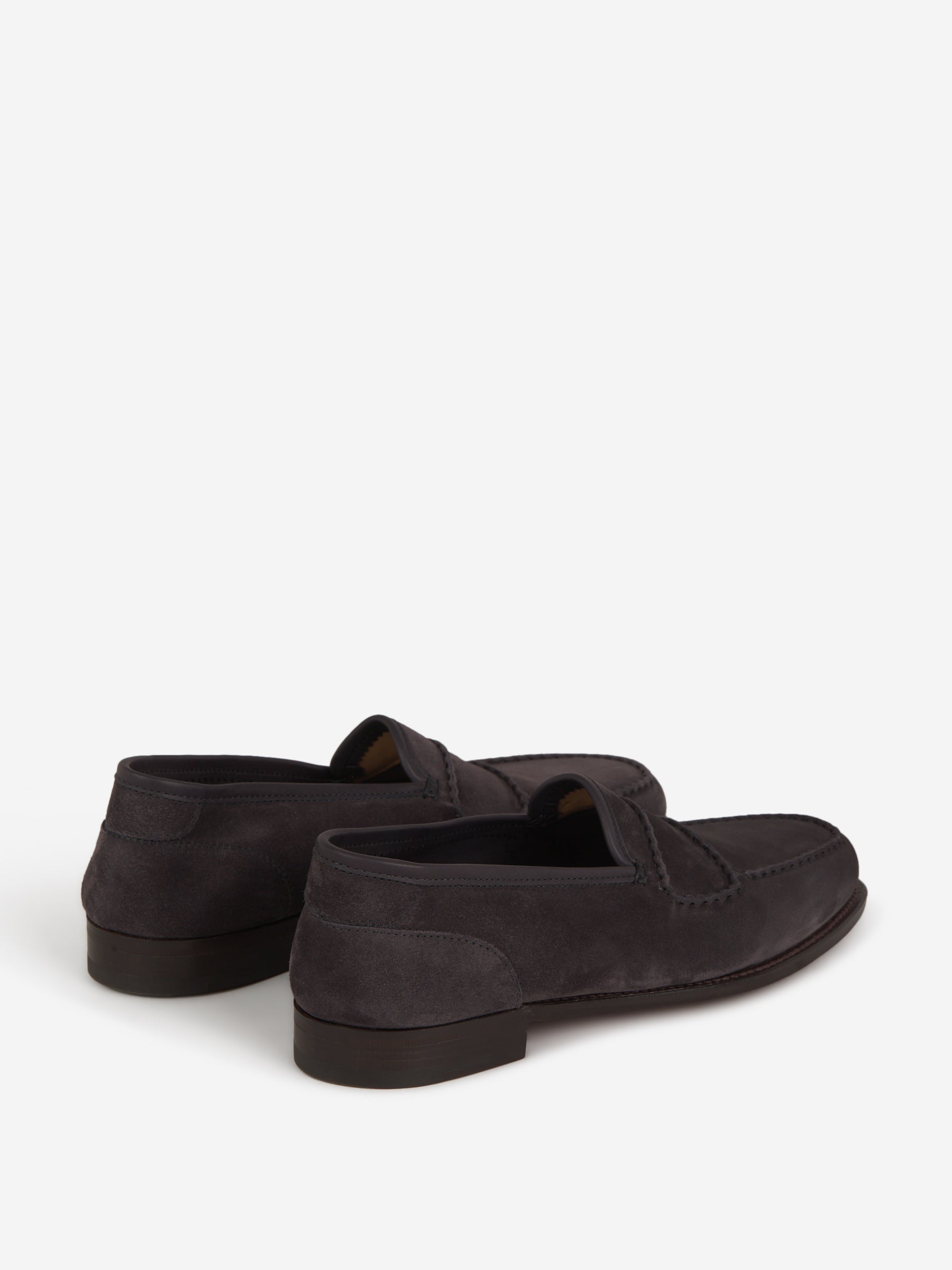 Outlet online John Lobb Hombre Mocasines Bath Piel Ante color Marrón Oscuro sku 610-000181 01 - Foto 3