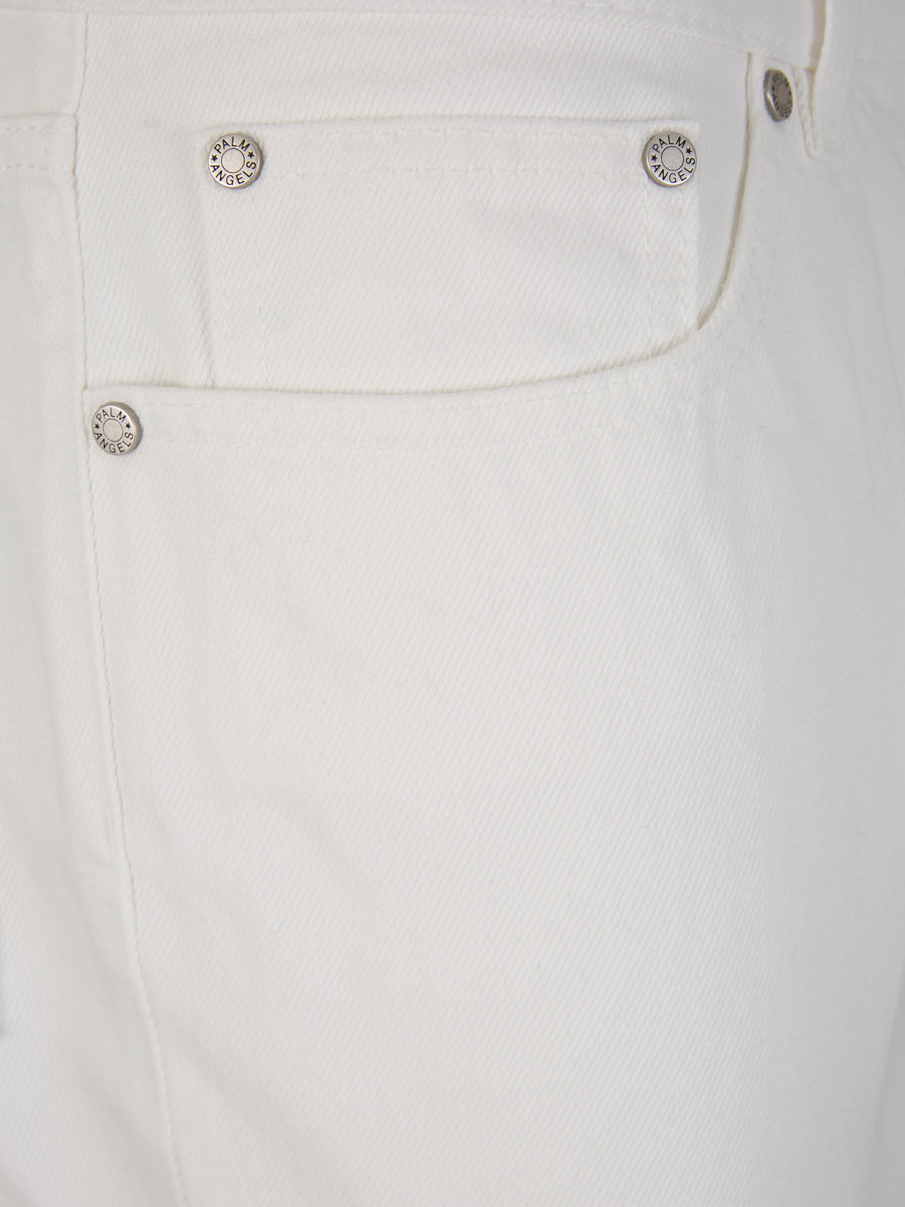 Outlet online Palm Angels Hombre Jeans Rectos Monograma color Blanco sku 522-002586 01 - Foto 3